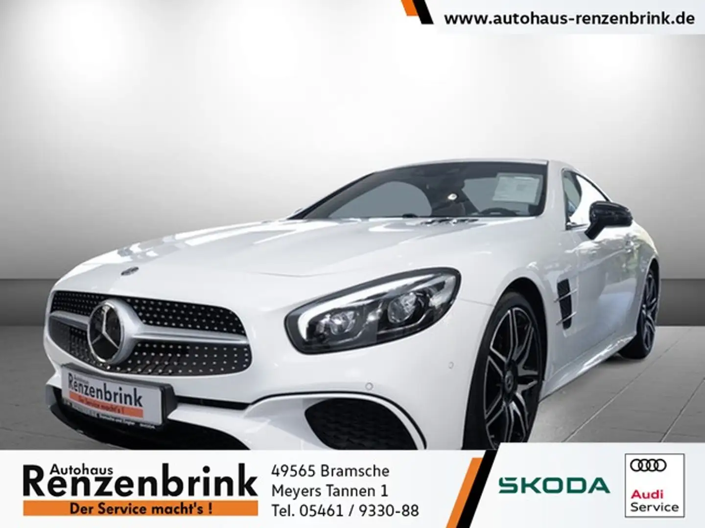 Mercedes-Benz SL 400 Roadster H/K-SOUND+SOFT-CLOSE+PANO+RFK Weiß - 1