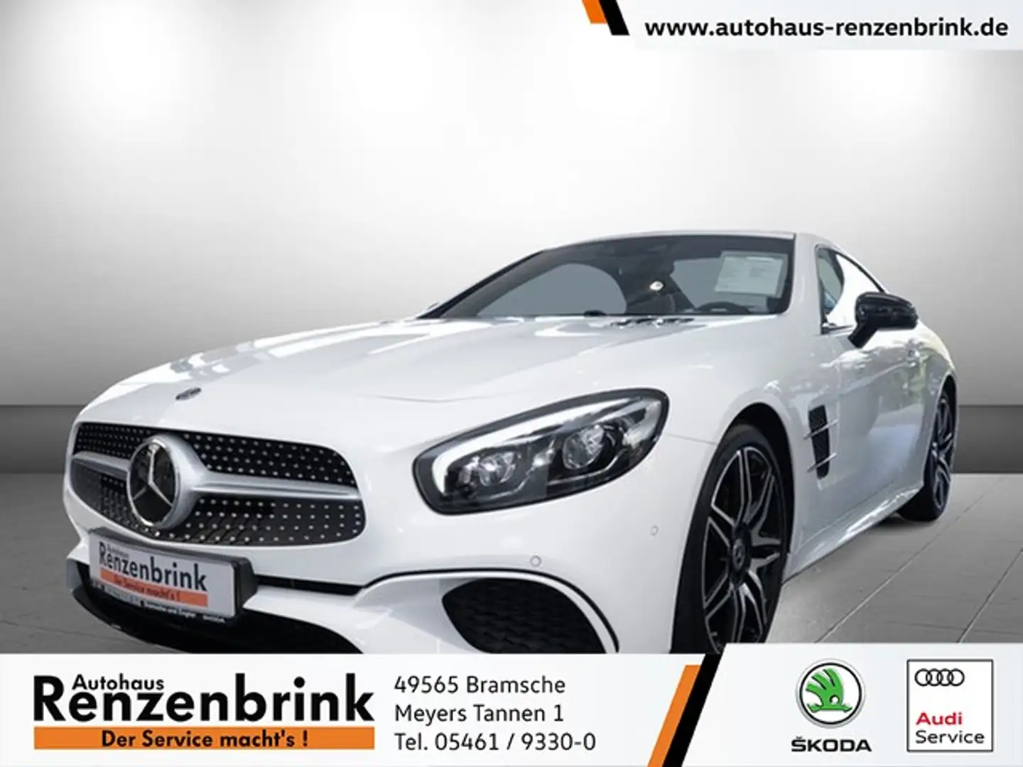 Mercedes-Benz SL 400 Roadster H/K-SOUND+SOFT-CLOSE+PANO+RFK Weiß - 1
