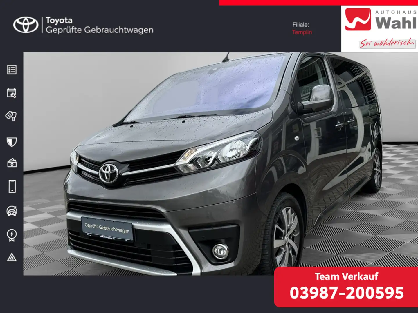 Toyota Proace Verso 2.0 L1 Team Deutschland SHZ NAVI Grau - 1
