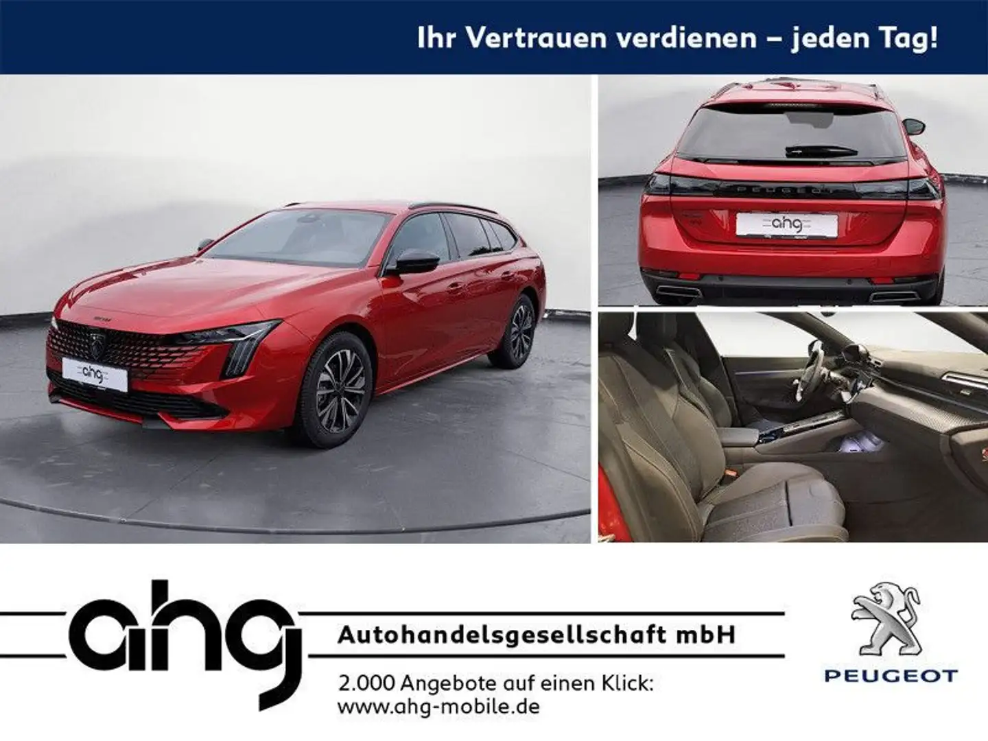 Peugeot 508 BlueHDi 130 EAT8 Allure SW Tageszulassung NP Rot - 1