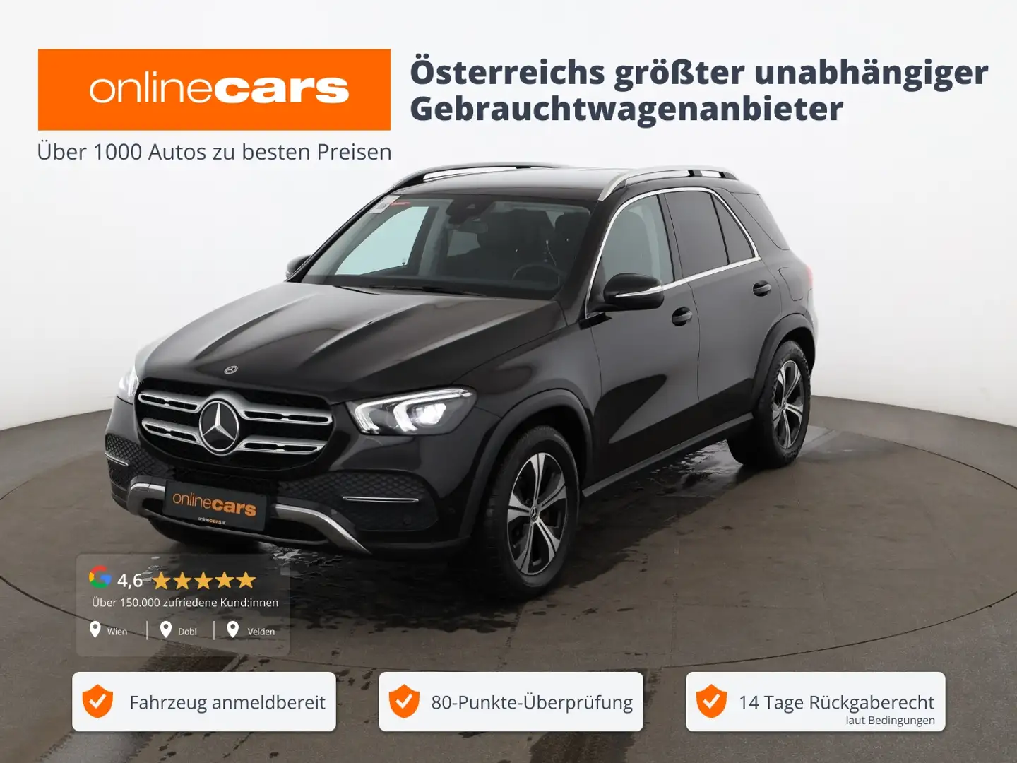 Mercedes-Benz GLE 350 de 4Matic Aut LED NAVI LEDER R-CAM ASSIST Schwarz - 1