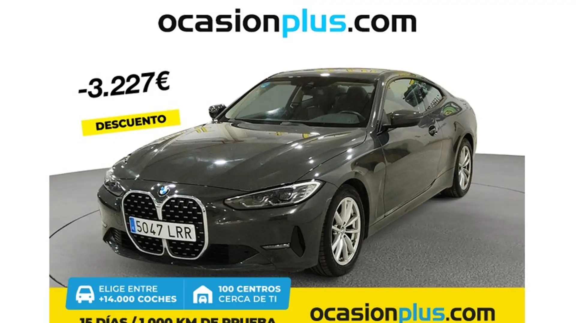 BMW 420 420dA Coupé Gris - 1
