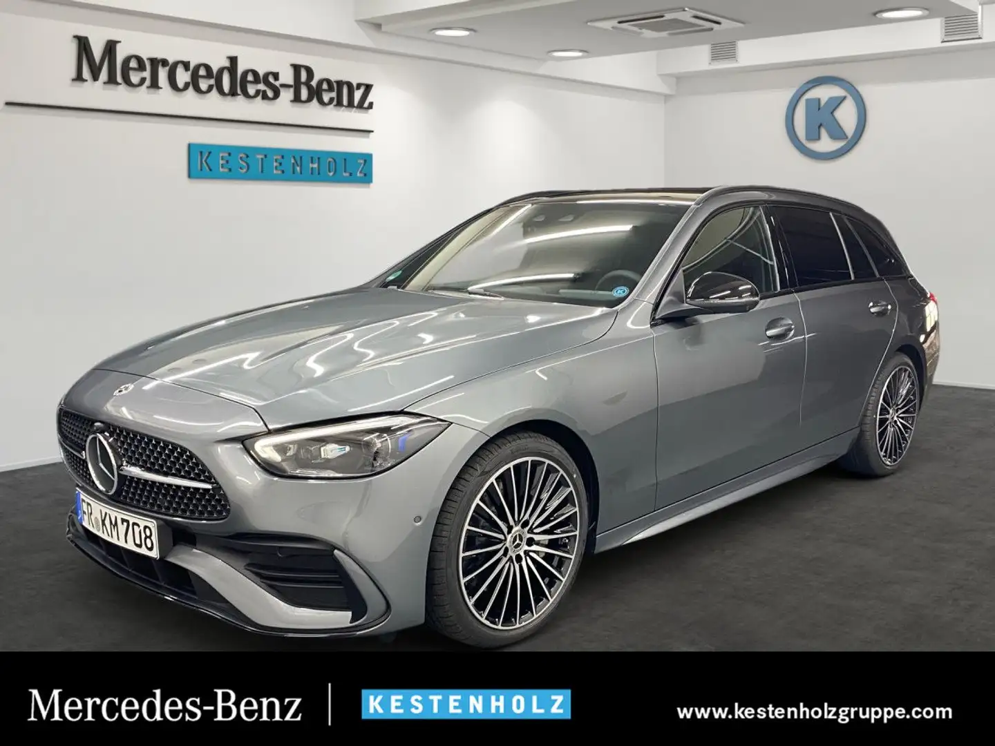 Mercedes-Benz C 300 d T Edition AMG+360°+PANO+AHK+EASY-PACK Grau - 1