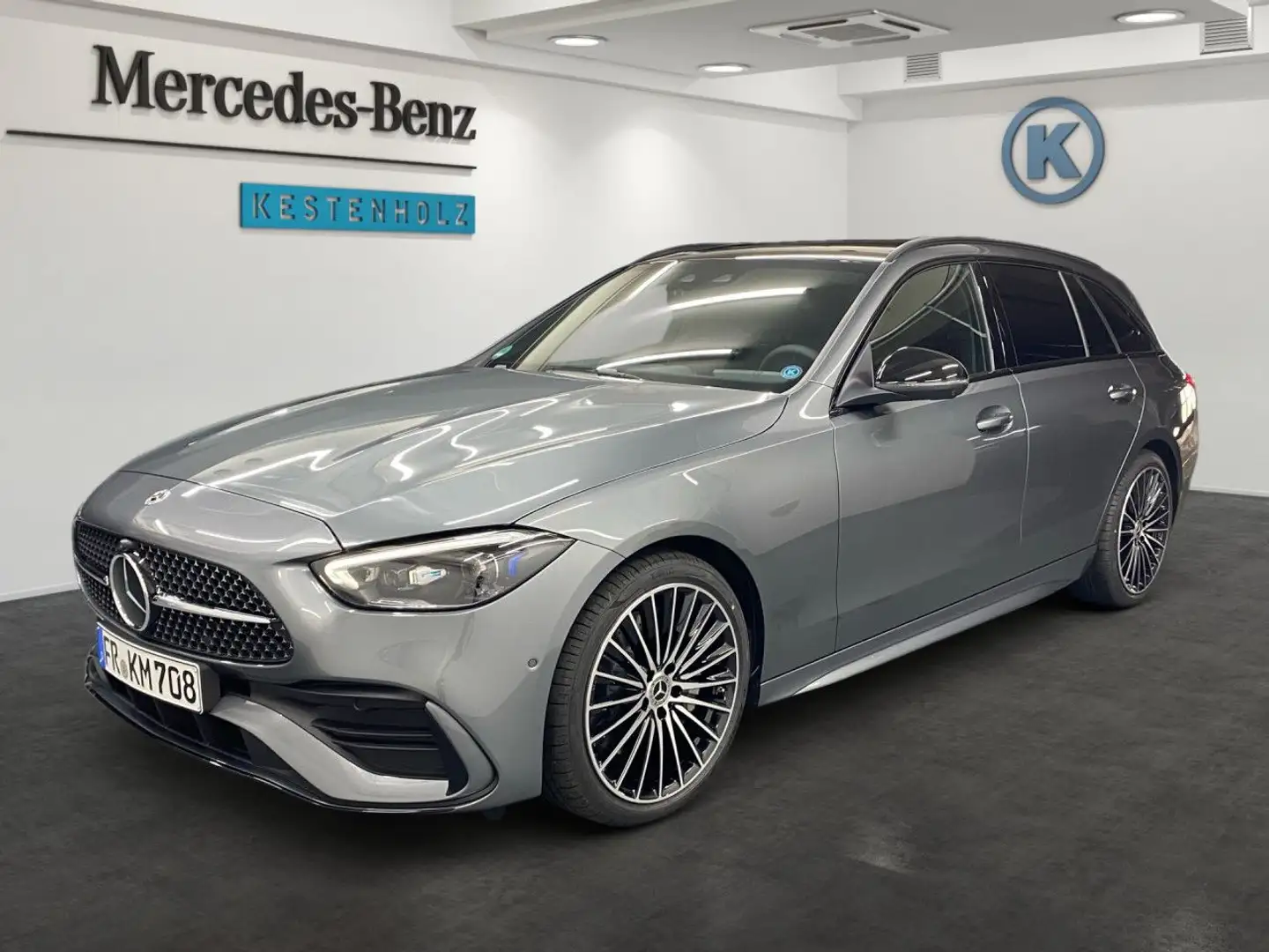 Mercedes-Benz C 300 d T Edition AMG+360°+PANO+AHK+EASY-PACK Grau - 2