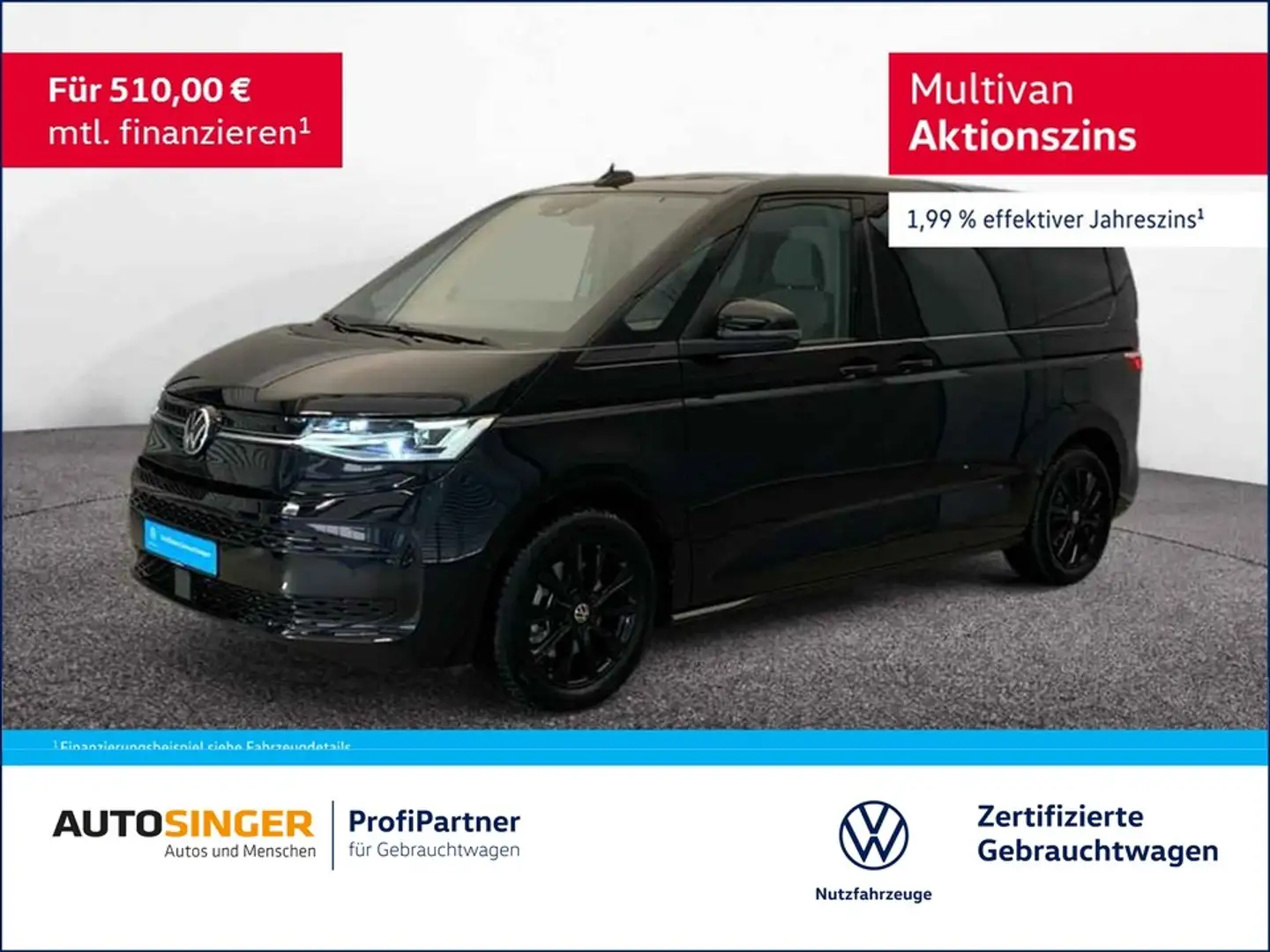 Volkswagen T7 Multivan Life eHybrid DSG 4M 6S *NAV*AHK*ACC* Schwarz - 1