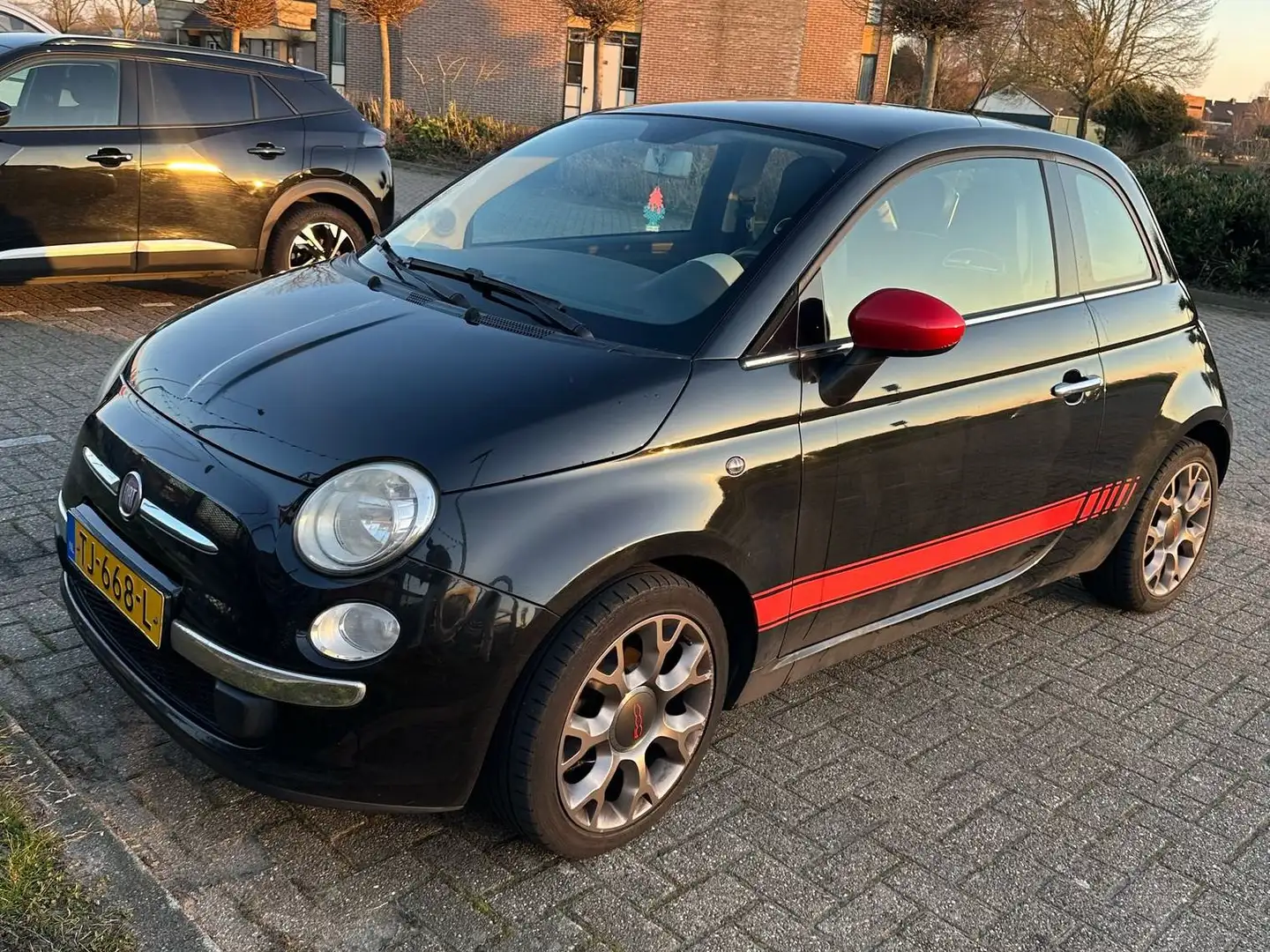 Fiat 500 500+1.2+Naked Zwart - 1