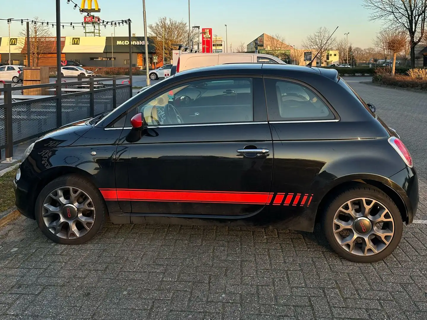 Fiat 500 500+1.2+Naked Zwart - 2