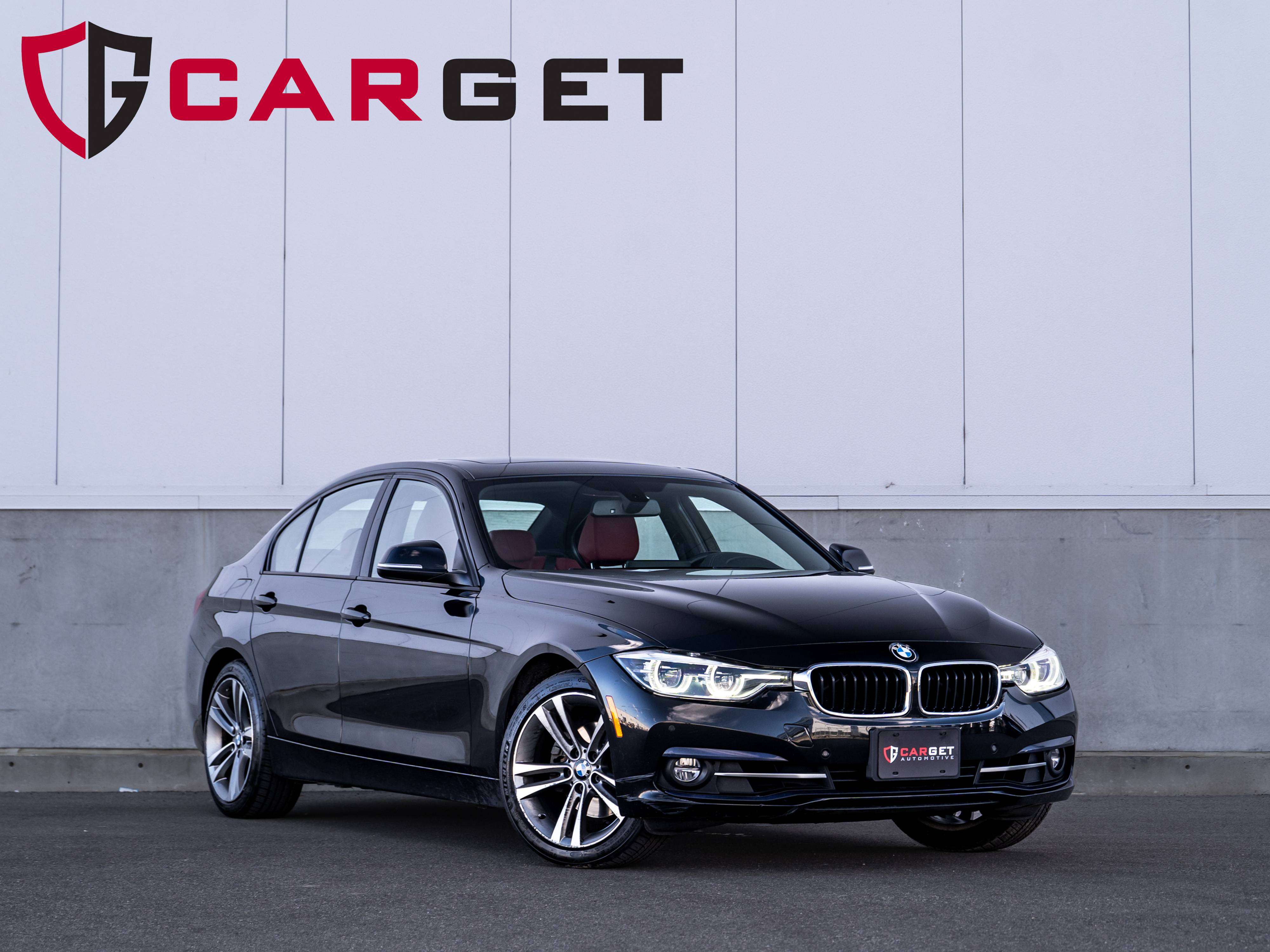 Black 2018 BMW 3 Series Sedan All-Wheel Drive 8-Speed Automatic