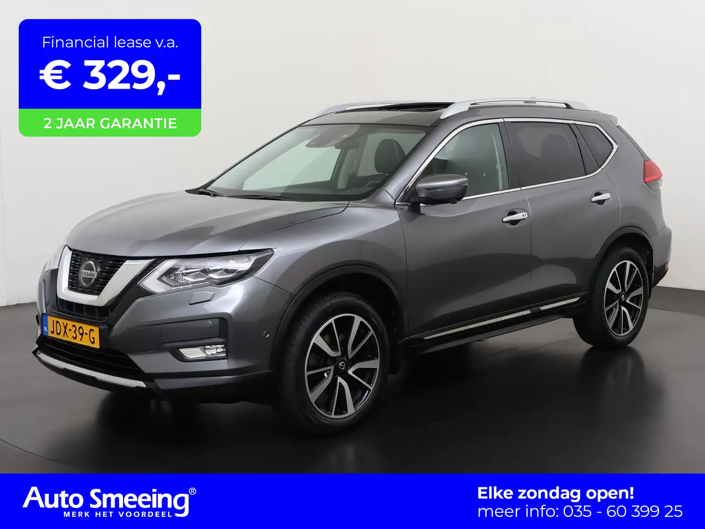 Nissan X-Trail 1.3 DIG-T Tekna 7p. | Panoramadak | Leder | 360 Ca Grijs - 1