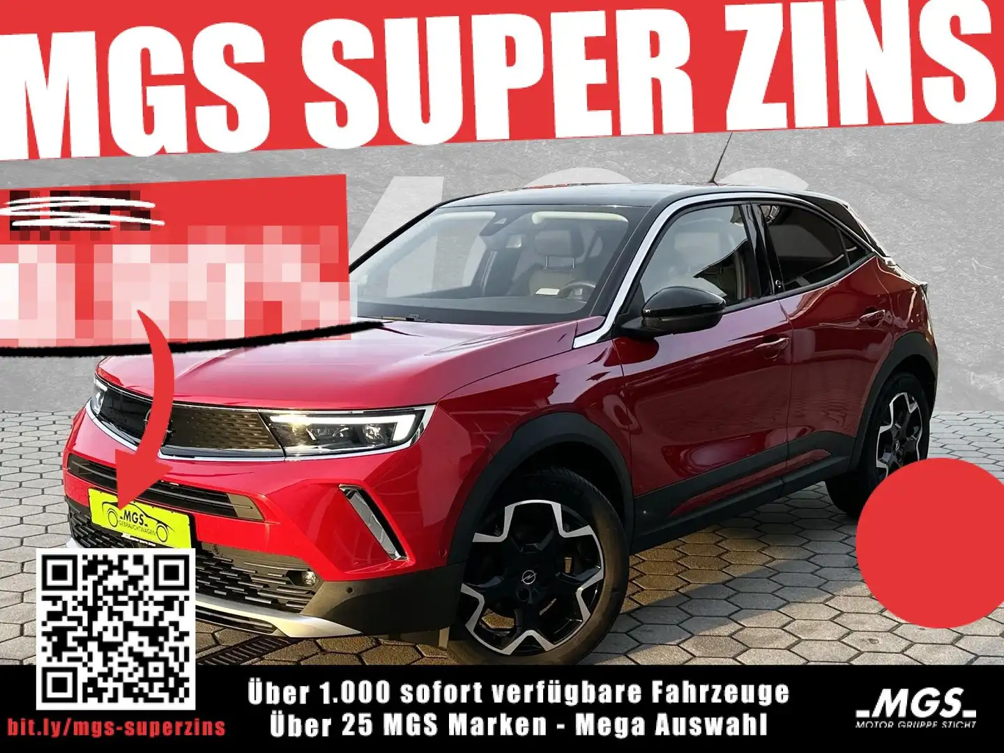 Opel Mokka-E Ultimate NAVI #SHZ #LENKRADH #LED Rosso - 1