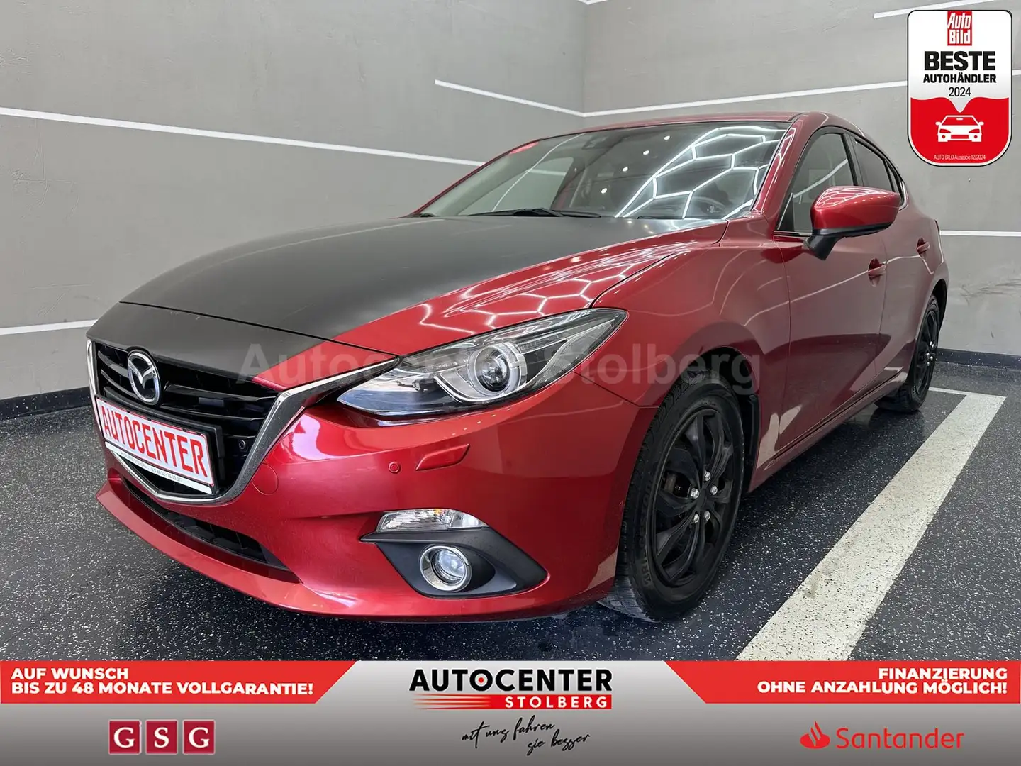 Mazda 3 Sports-Line "1 HAND-LEDER-NAVI-SITZH-MULTI" Rot - 1