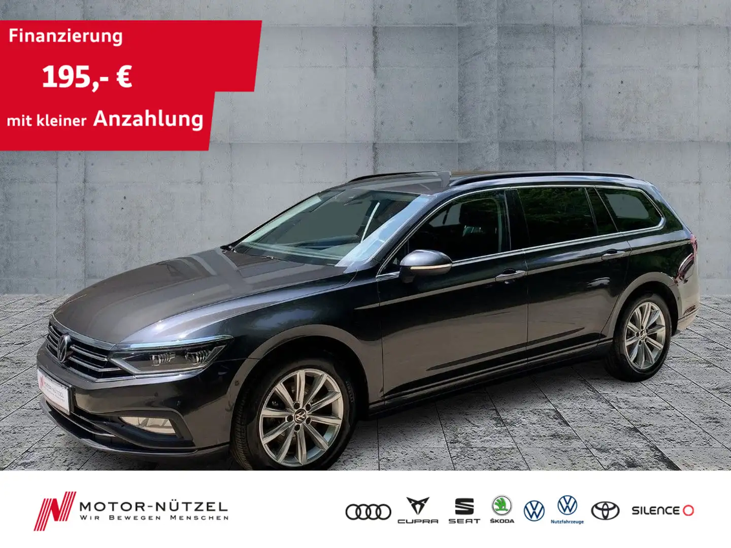 Volkswagen Passat Variant 2.0TDI DSG MATRIX+NAV+ACC+SHZ+RFK Grijs - 1