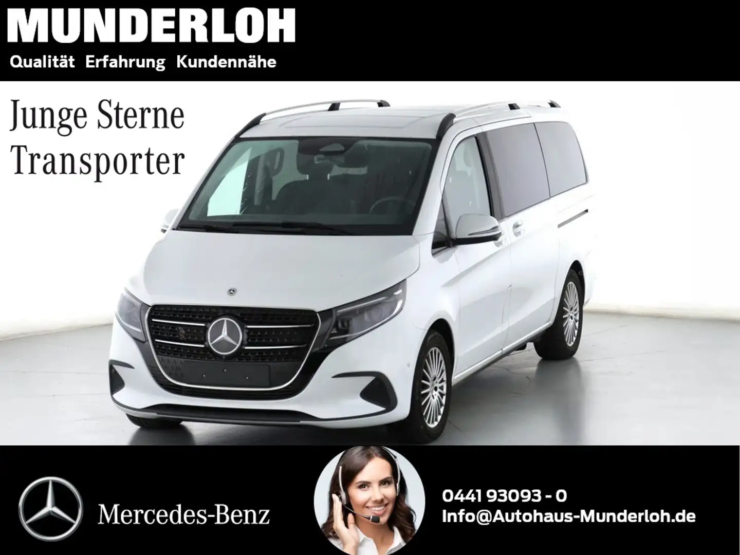 Mercedes-Benz V 220 d STYLE Lang AHK+DISTRONIC+360°+SHZG Blanc - 2