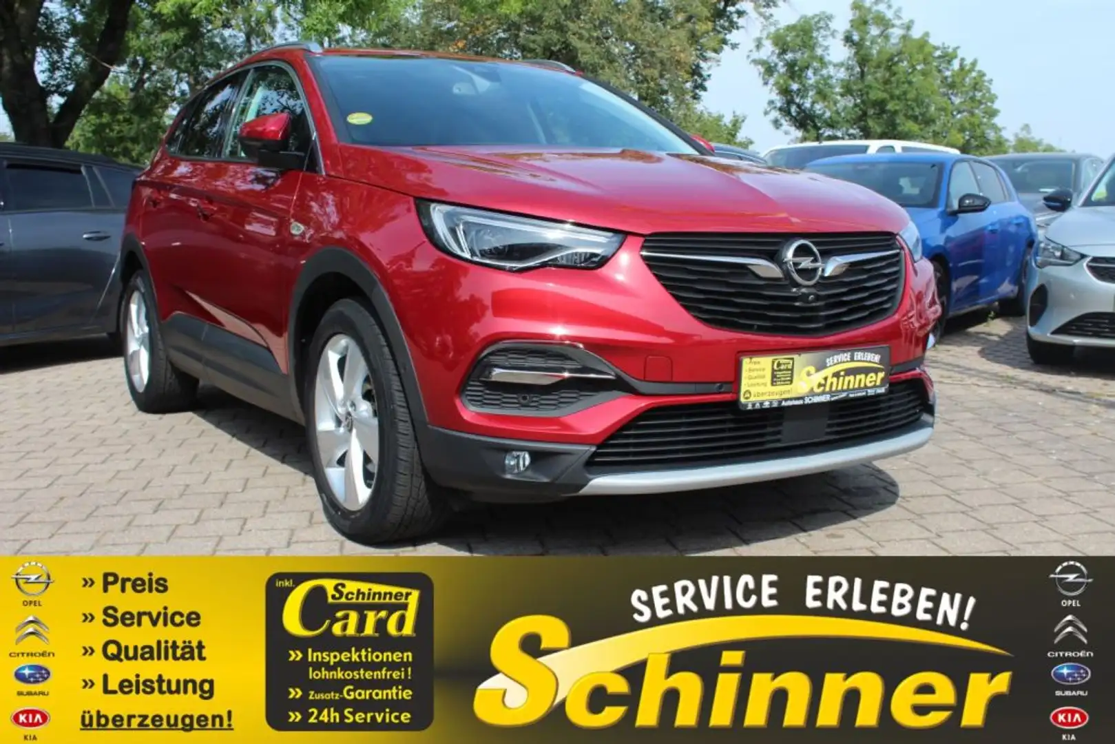 Opel Grandland X 1.2 Start/Stop Ultimate Rood - 1
