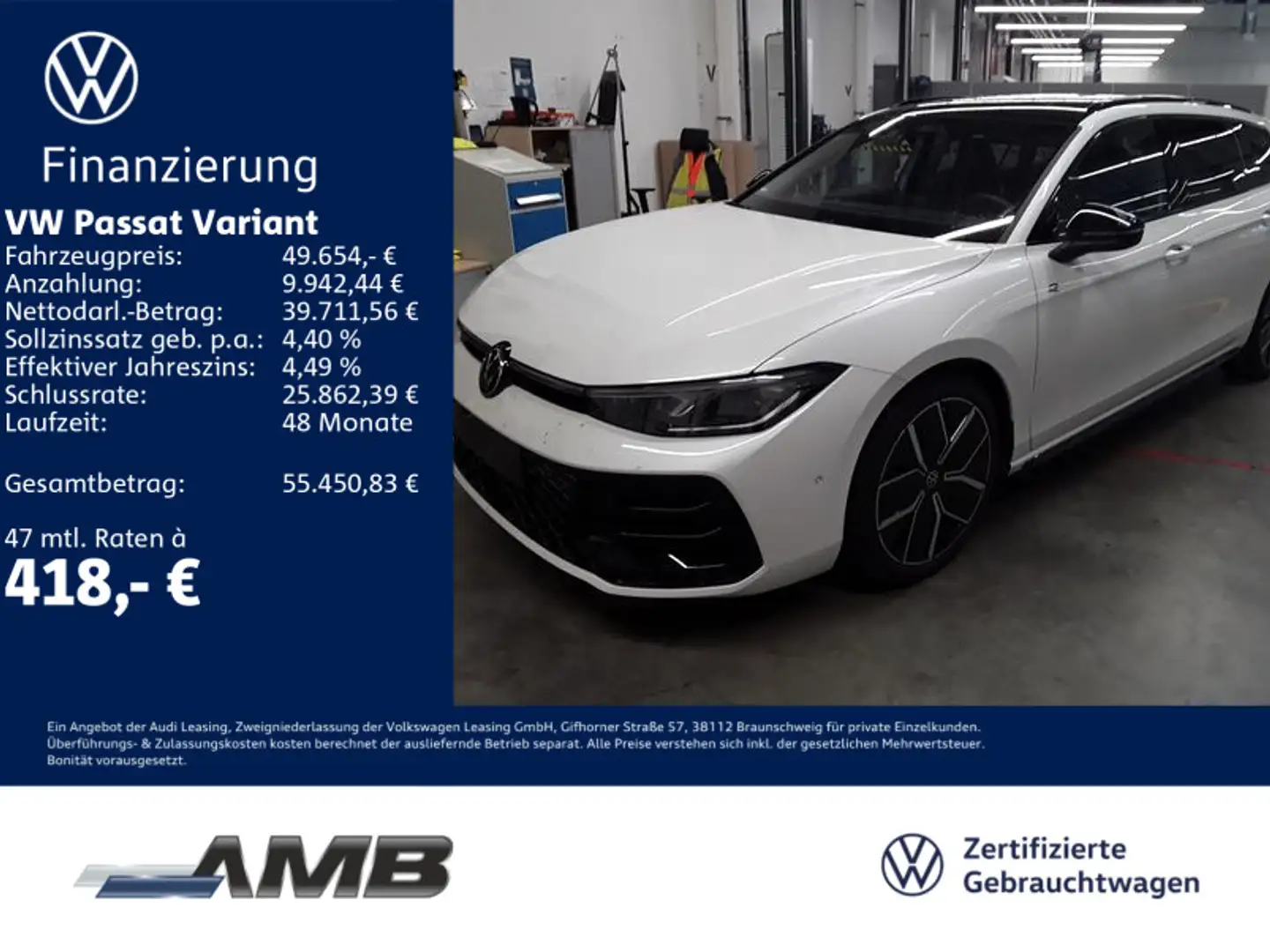 Volkswagen Passat Variant R-Line Signature 2.0 TDI 4M 01.30 Weiß - 1