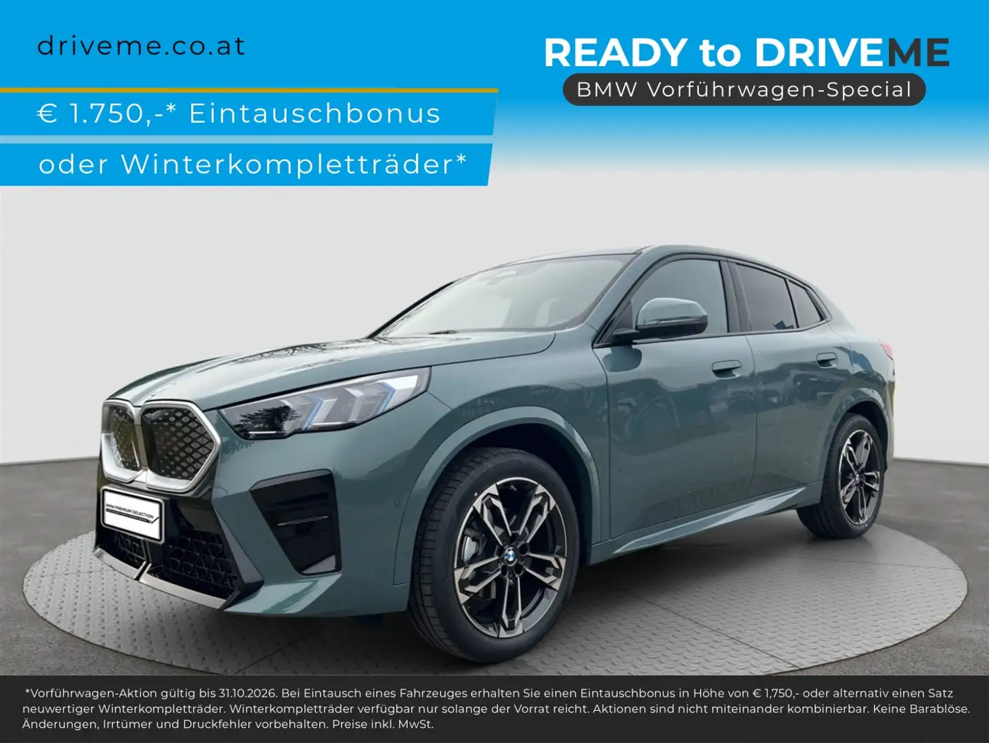BMW iX2 eDrive 20 M-Sport Grün - 1