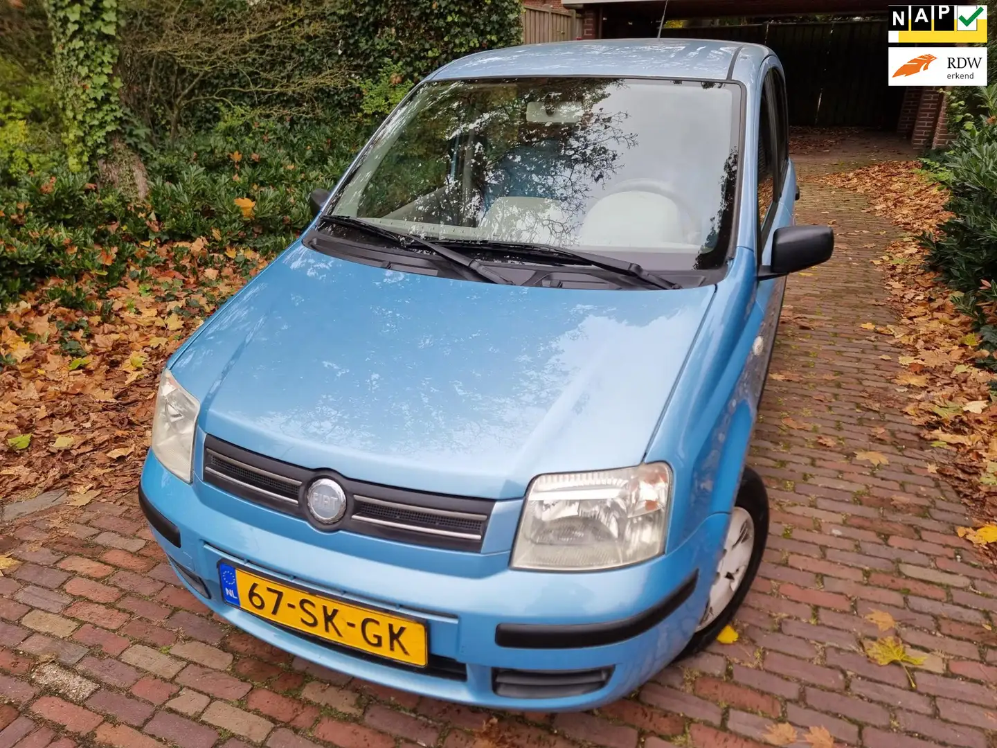 Fiat Panda 1.2 Dynamic Airco Automaat 94355 KM Blauw - 1
