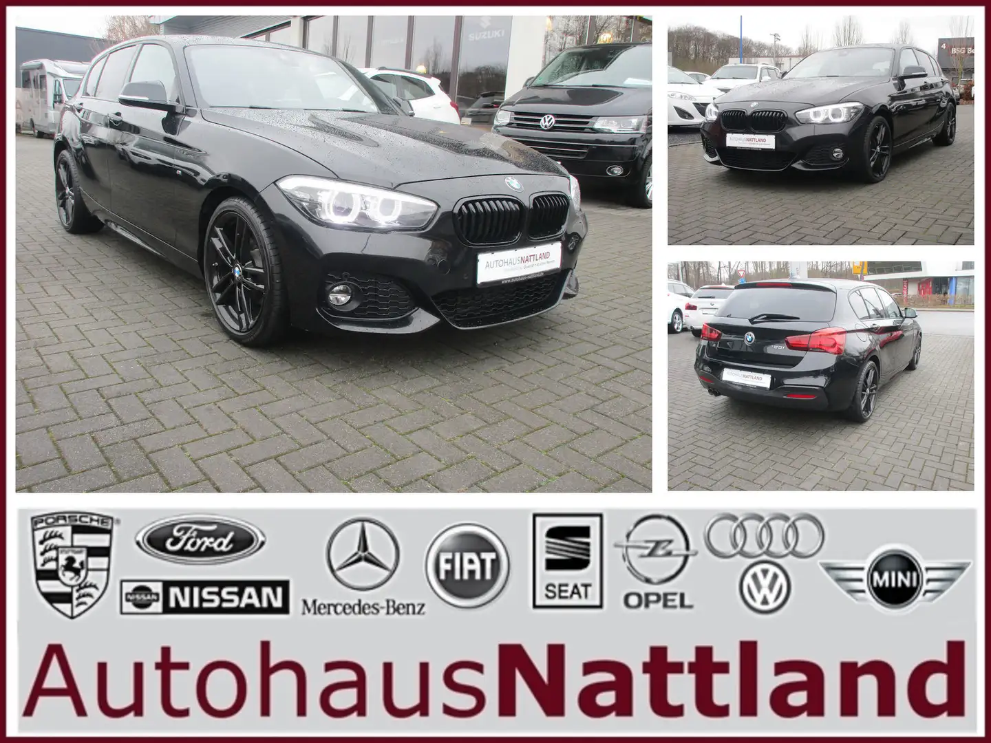 BMW 120 120i M- Sportpaket 5-trg. Navi Leder LED Schwarz - 1