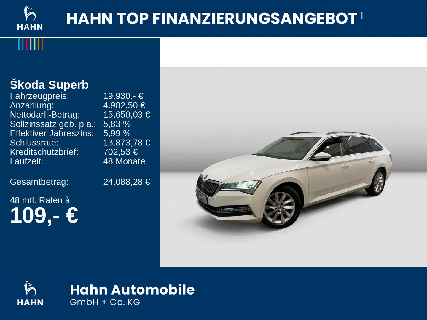 Skoda Superb Combi 1.4TSI DSG Ambition iV DCC Standhei Weiß - 2