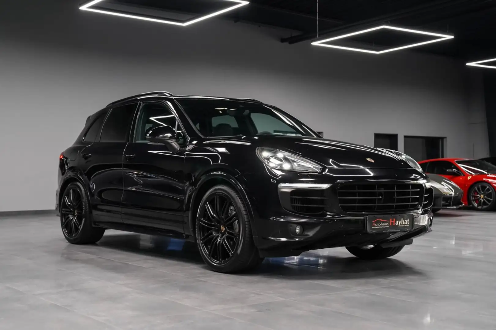 Porsche Cayenne S Diesel Sport Design PDLS+Pano-VOLL Nero - 1