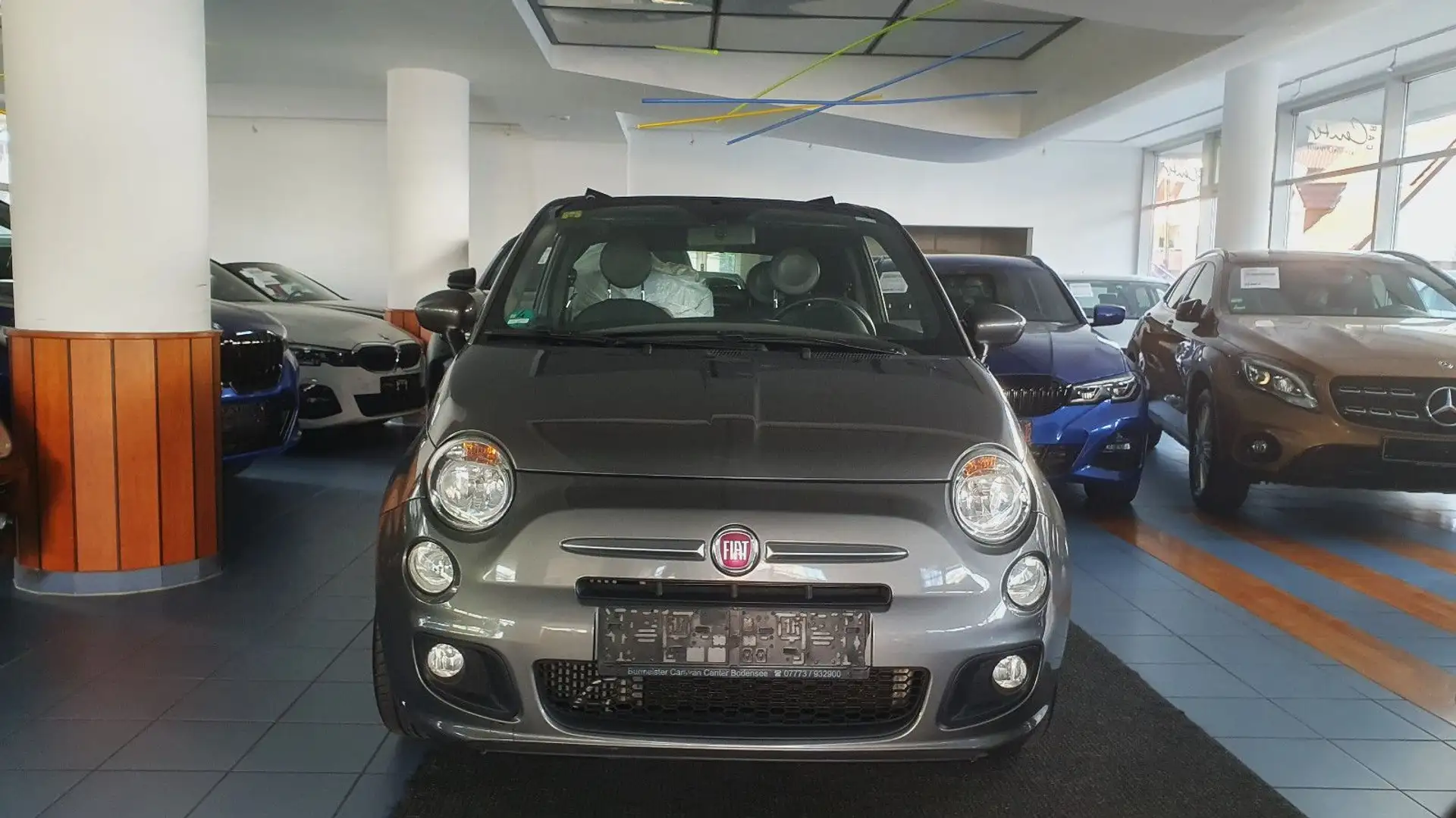 Fiat 500C 500 S Sport Paket/Bleu&Me/Klima/PTS/Sportsitze Grau - 2