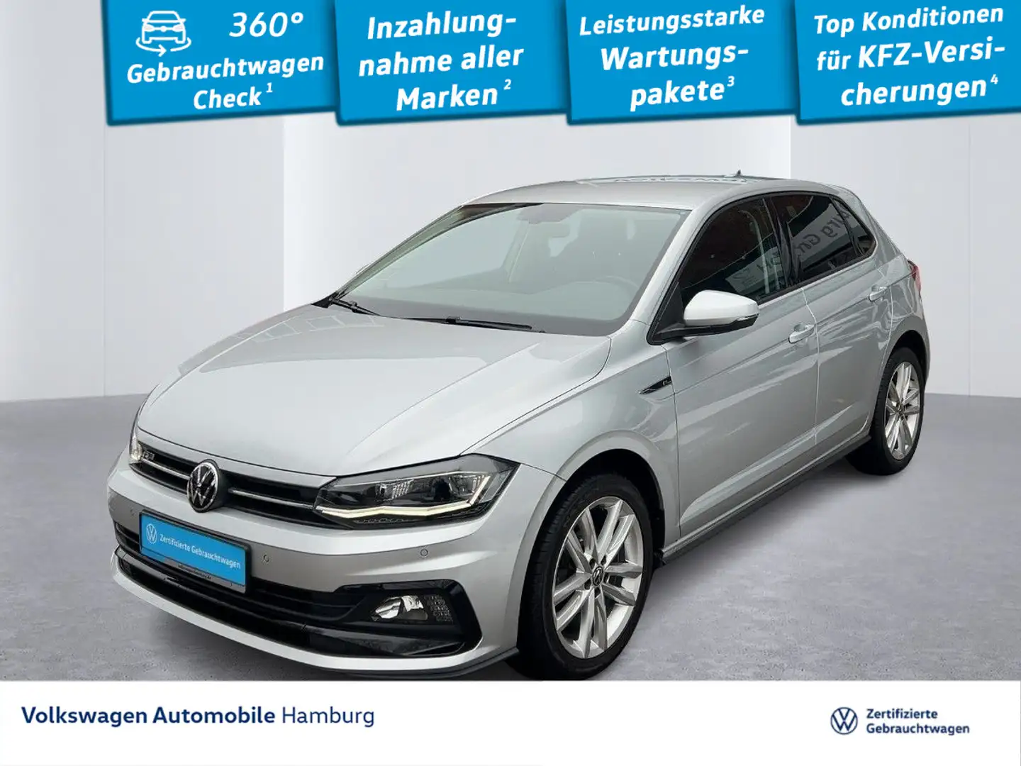Volkswagen Polo Highline 1,0 TSI DSG R-LINE Kamera Navi LED Argent - 1