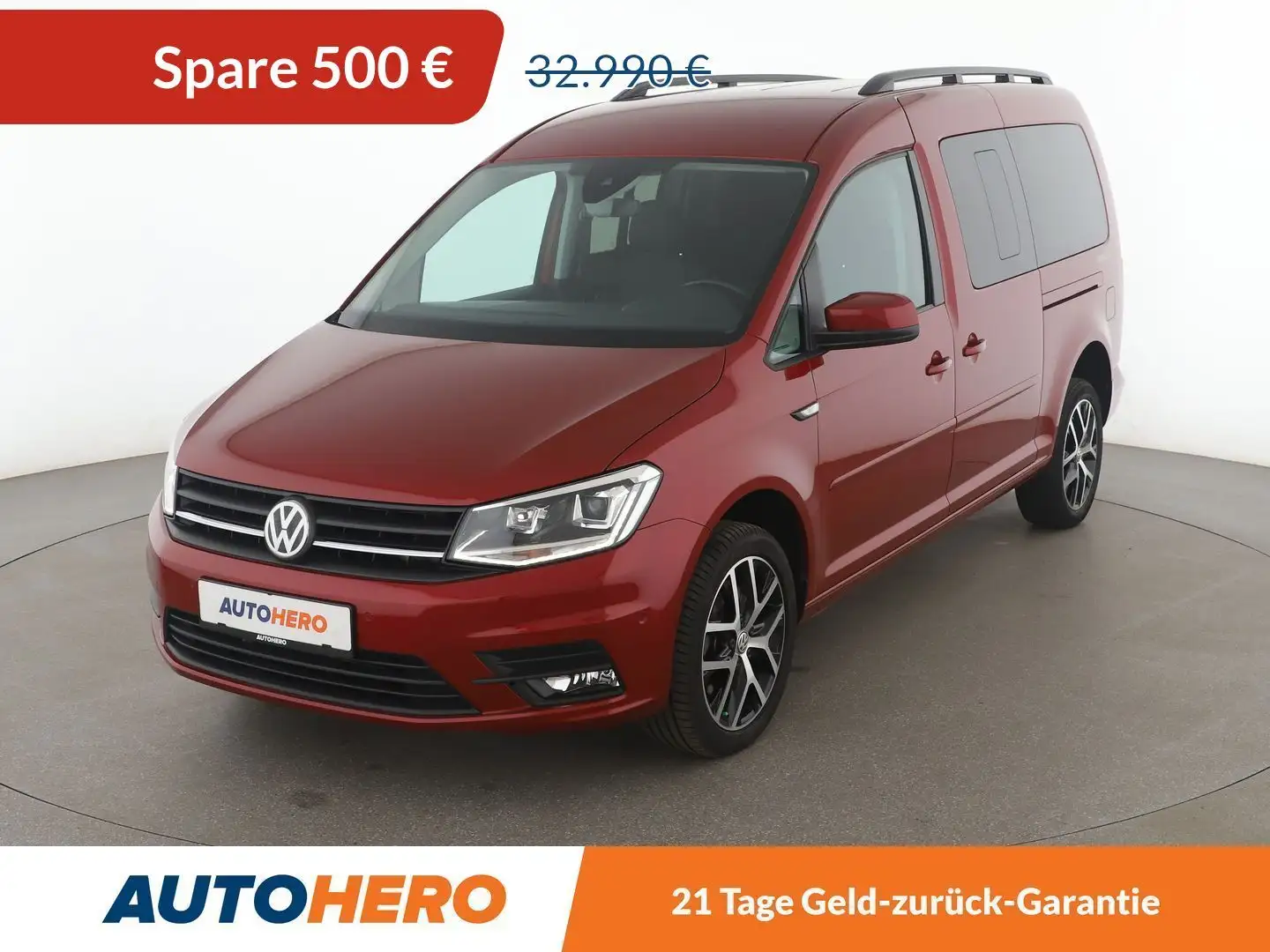 Volkswagen Caddy 2.0 TDI Maxi Beach 4Motion BlueMotion Aut*NAVI*CAM Rot - 1