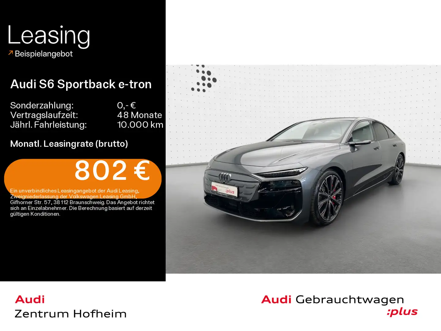 Audi S6 e-tron S line edition one*Air*B&O*A Grau - 1