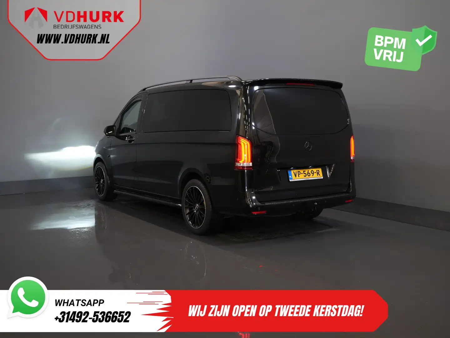 Mercedes-Benz Vito 114 CDI L2 DC Dubbel Cabine MARGE NL Auto/ LED/ 19 Schwarz - 2