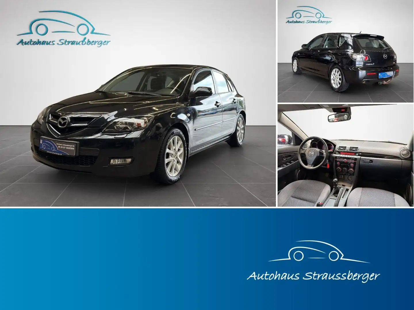 Mazda 3 Lim. 1.6 Sport Active Xenon Klimaaut. HU/AU Schwarz - 1