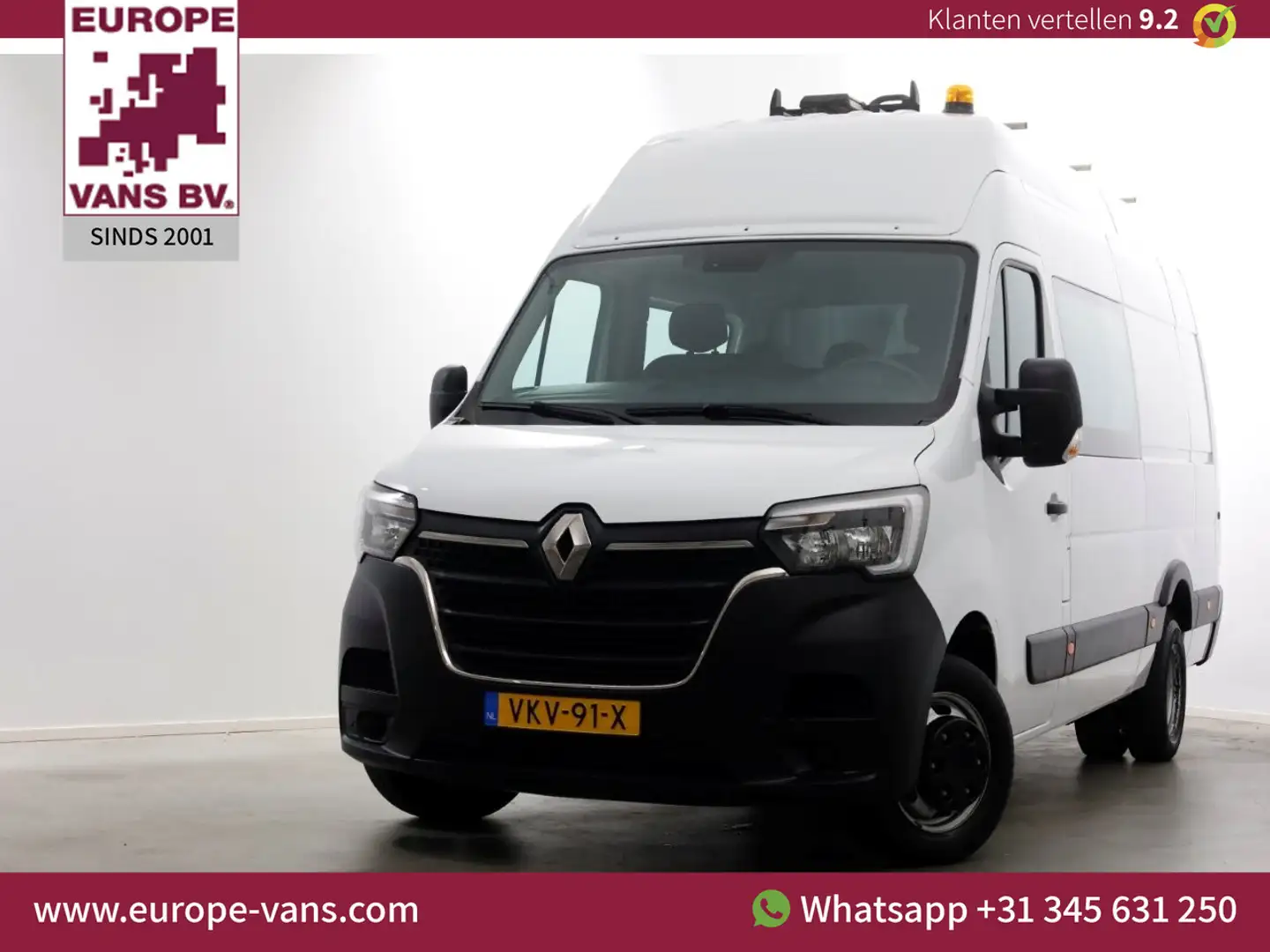 Renault Master T35 2.3 dCi 145pk L3H3 D.C. Dubbel Lucht Trekhaak Wit - 1