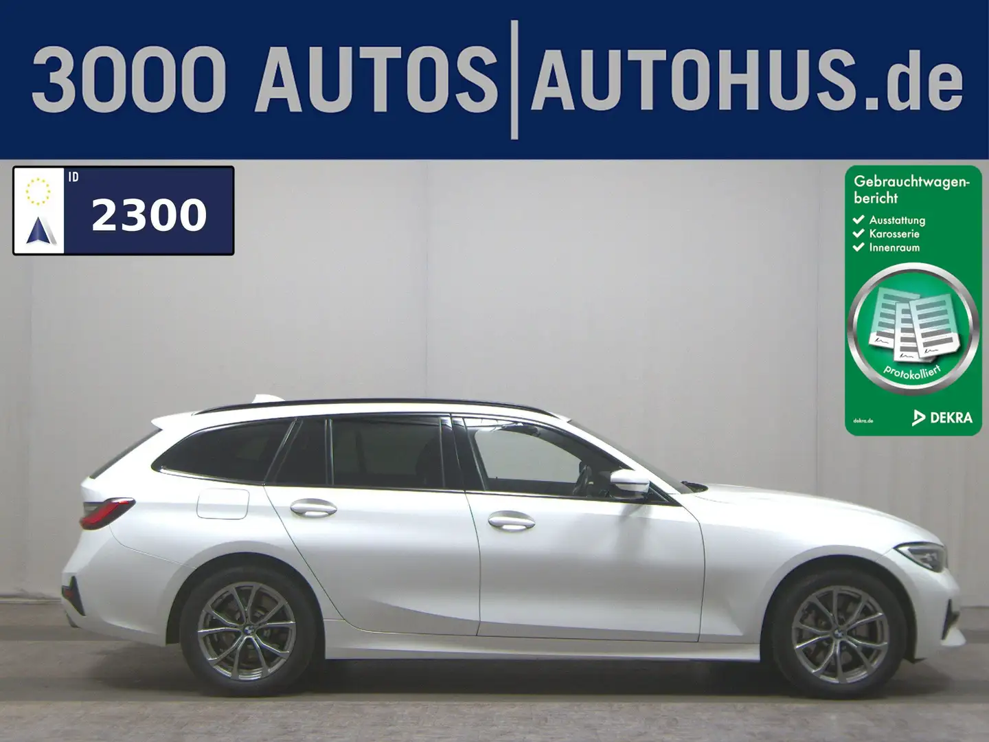 BMW 330 dA xDr Sport-Line T-Leder Navi LED LC-Pro HuD Weiß - 1