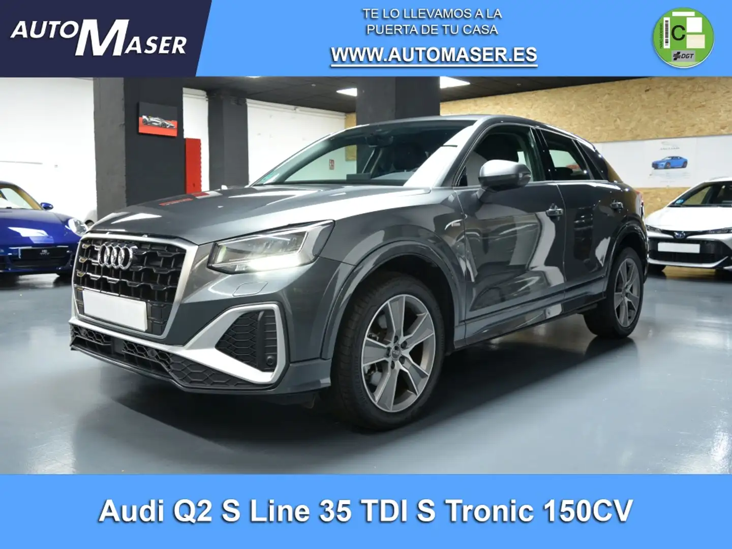 Audi Q2 35 TDI S line S tronic 110kW Gris - 1