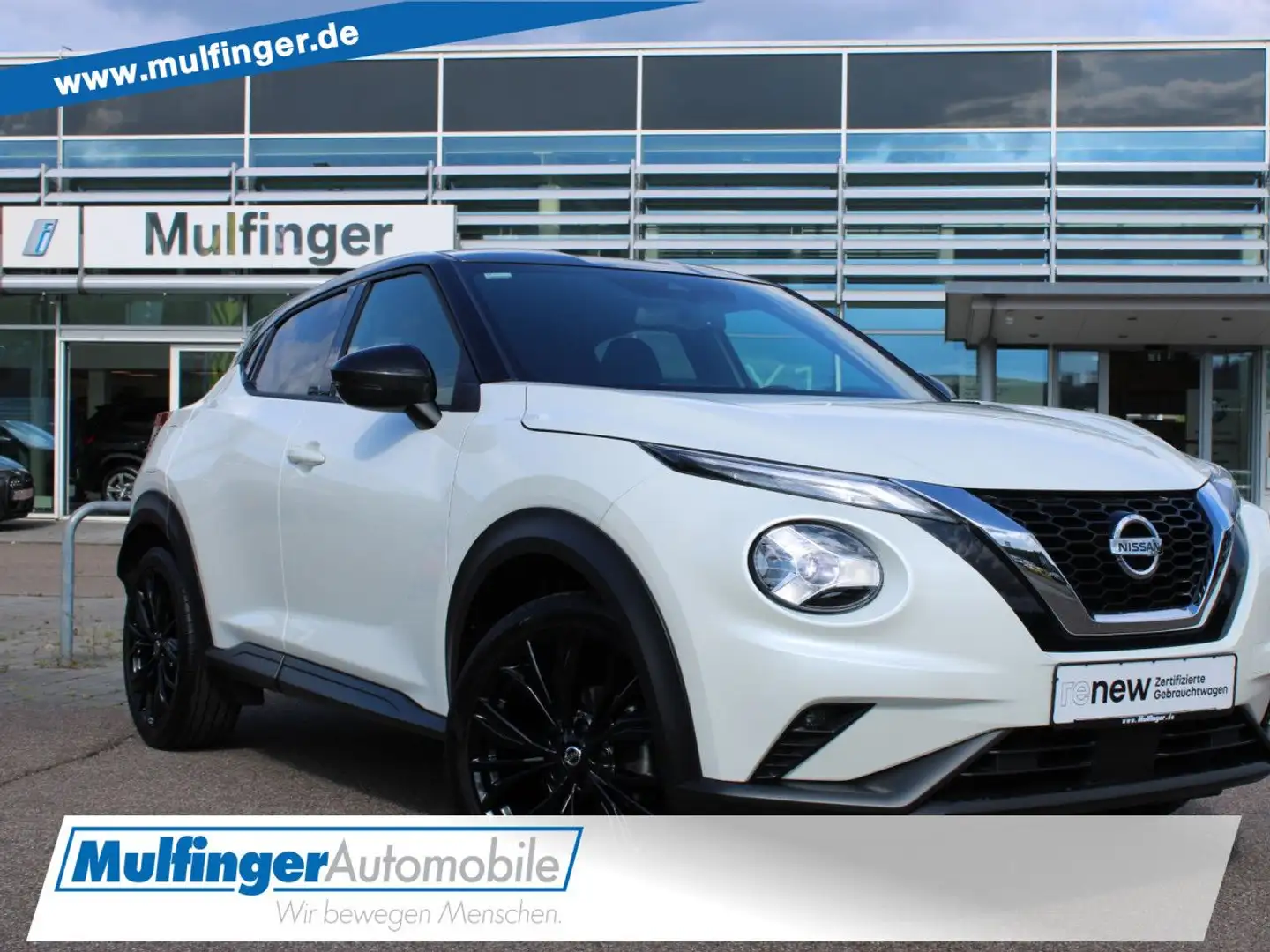 Nissan Juke 1.0 DIG-T DCT Enigma AHK Klima Einparkhilfe Weiß - 1