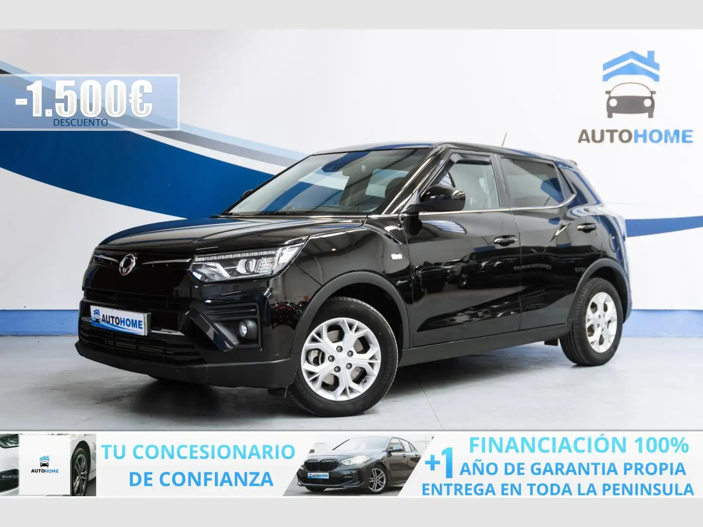 SsangYong Tivoli G12 Urban Plus 4x2 Zwart - 1
