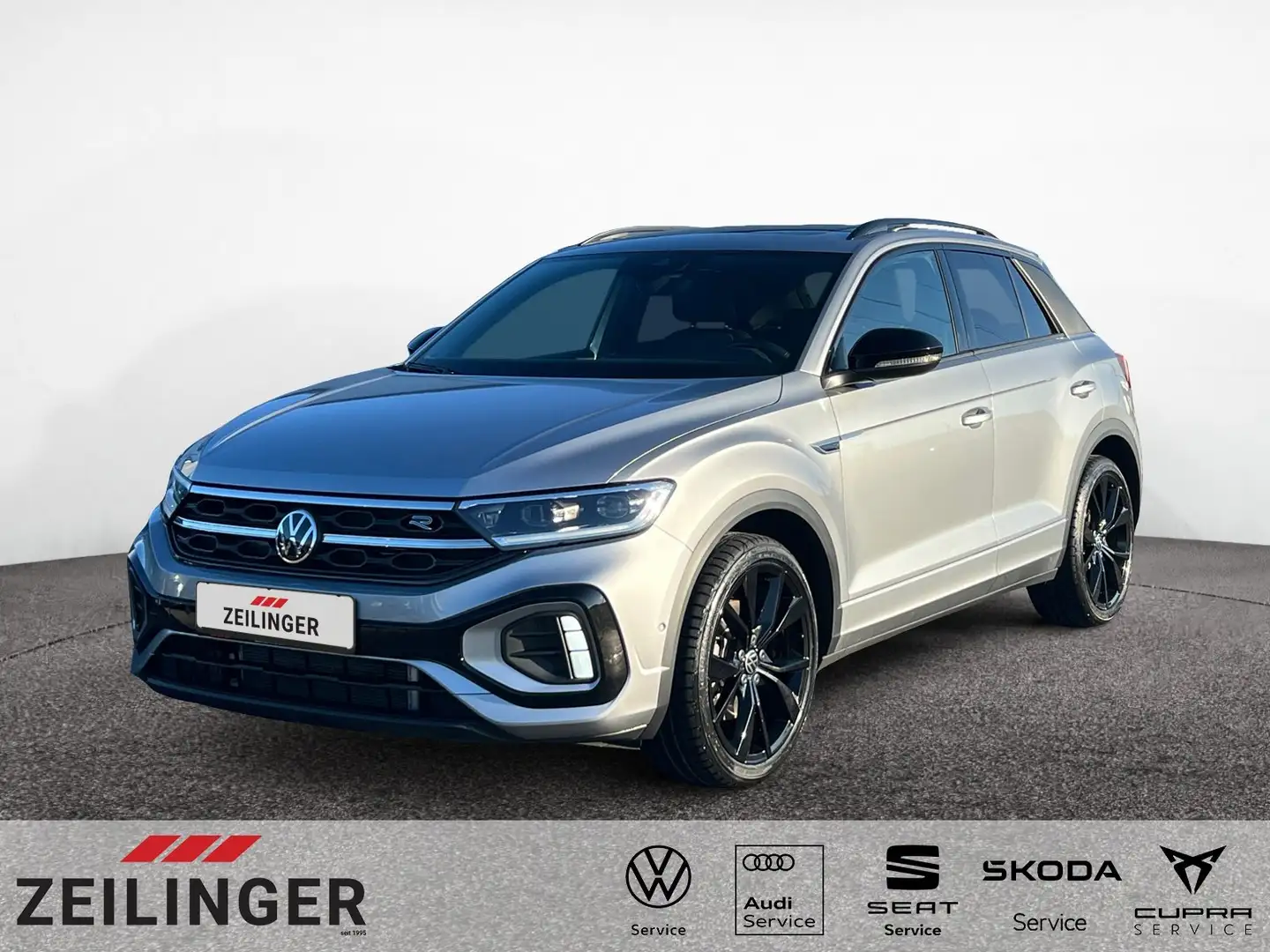 Volkswagen T-Roc R-Line 4Mo TSI DSG|PANO|19"|LED+|KAMERA Silber - 1