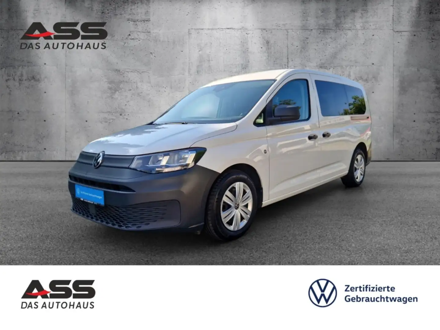 Volkswagen Caddy 2.0 TDI EU6d Commerce Kombi AHK Navi DAB Spurhalte Weiß - 1