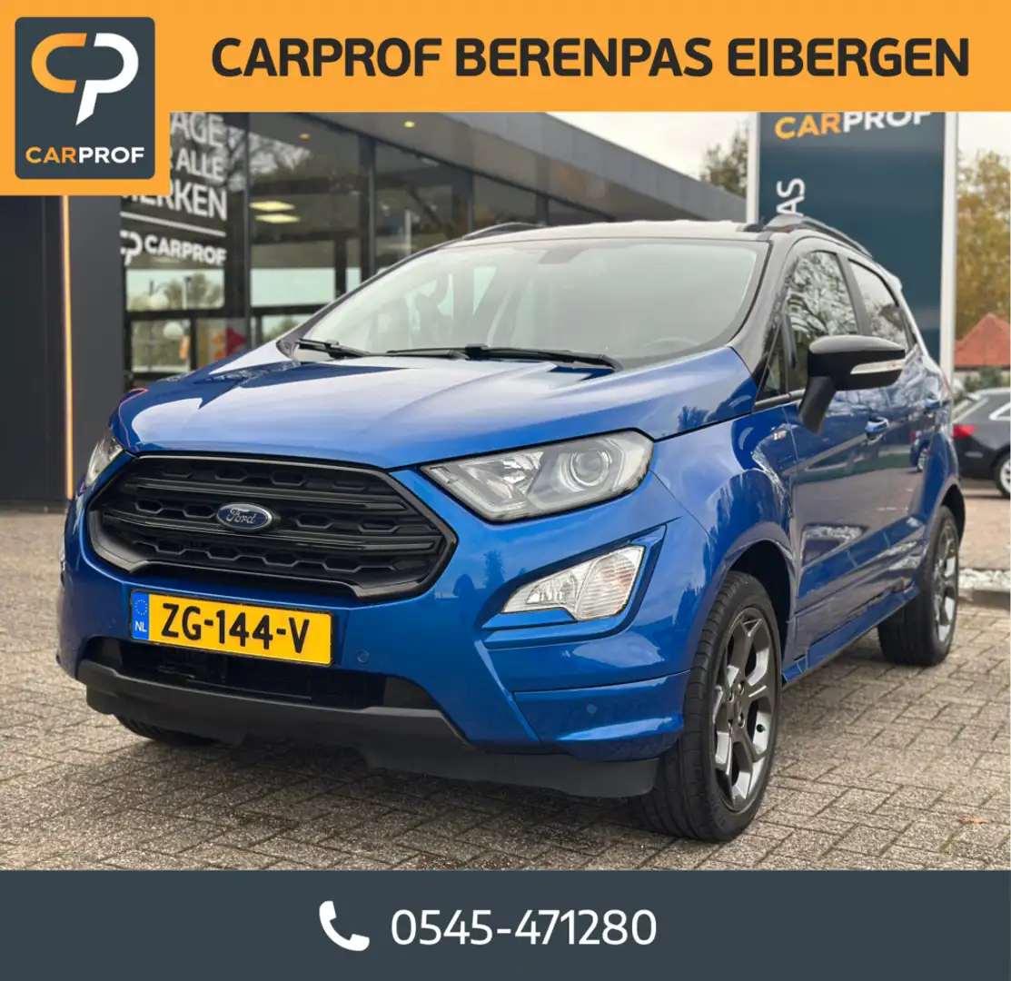 Ford EcoSport 1.0 EcoBoost ST-Line '' Trekhaak - Camera - Infota Bleu - 1