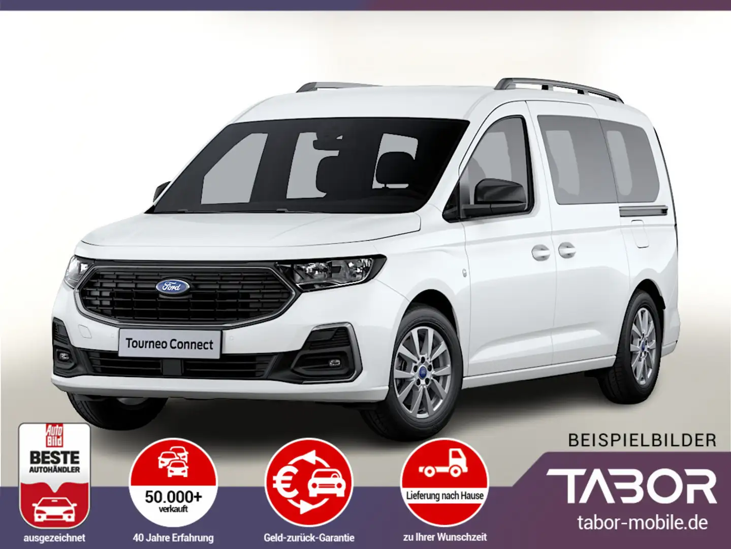 Ford Tourneo Connect Grand  PHEV 150 Tit LED SHZ ACC Weiß - 1