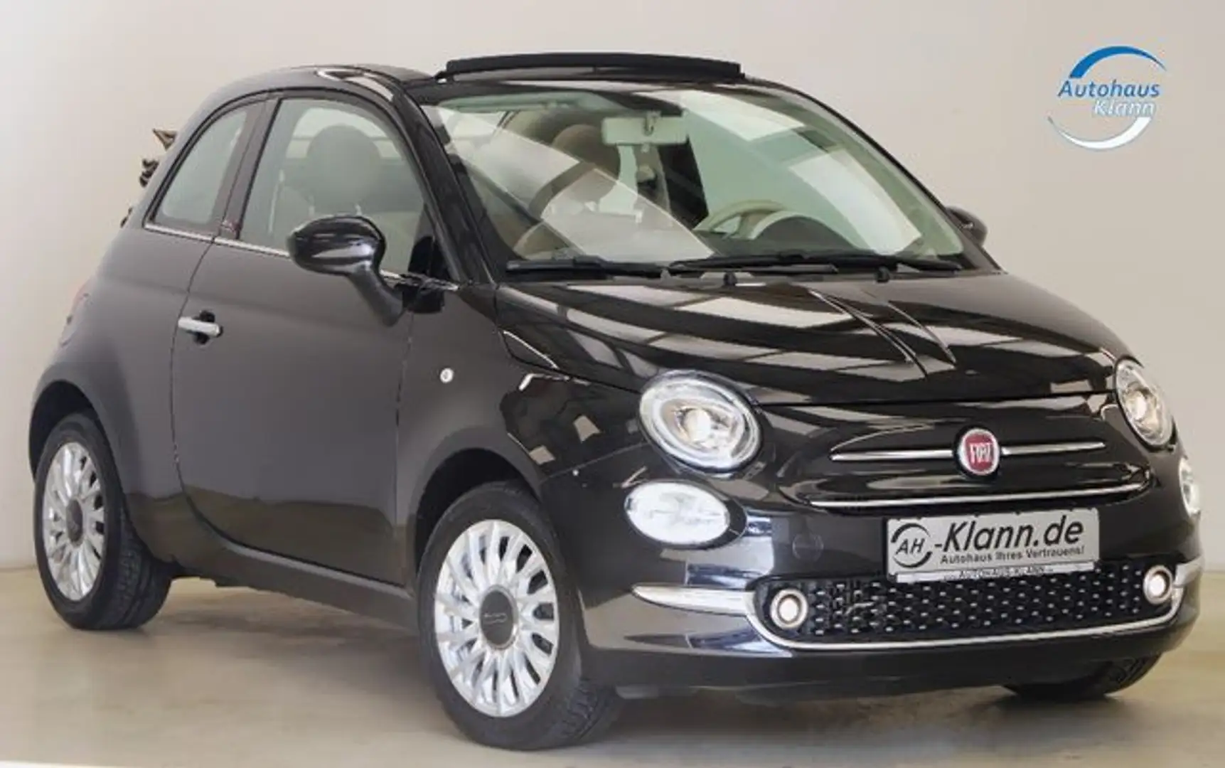 Fiat 500C 0.9 TwinAir 105PS Cabrio Lounge Klima Navi Schwarz - 1