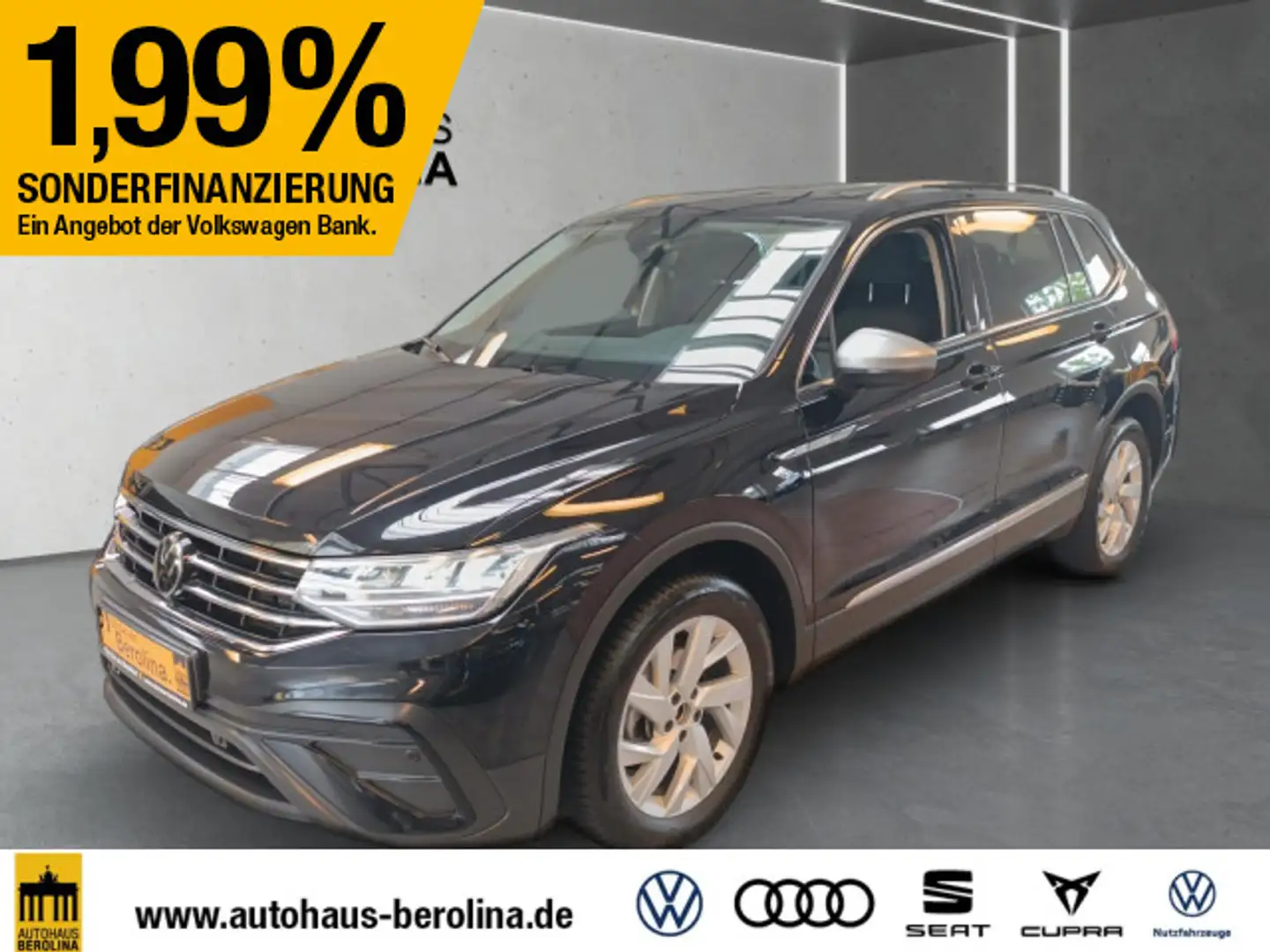 Volkswagen Tiguan Allspace 1.5 TSI Life DSG *7-Sitzer*AHK* Schwarz - 2