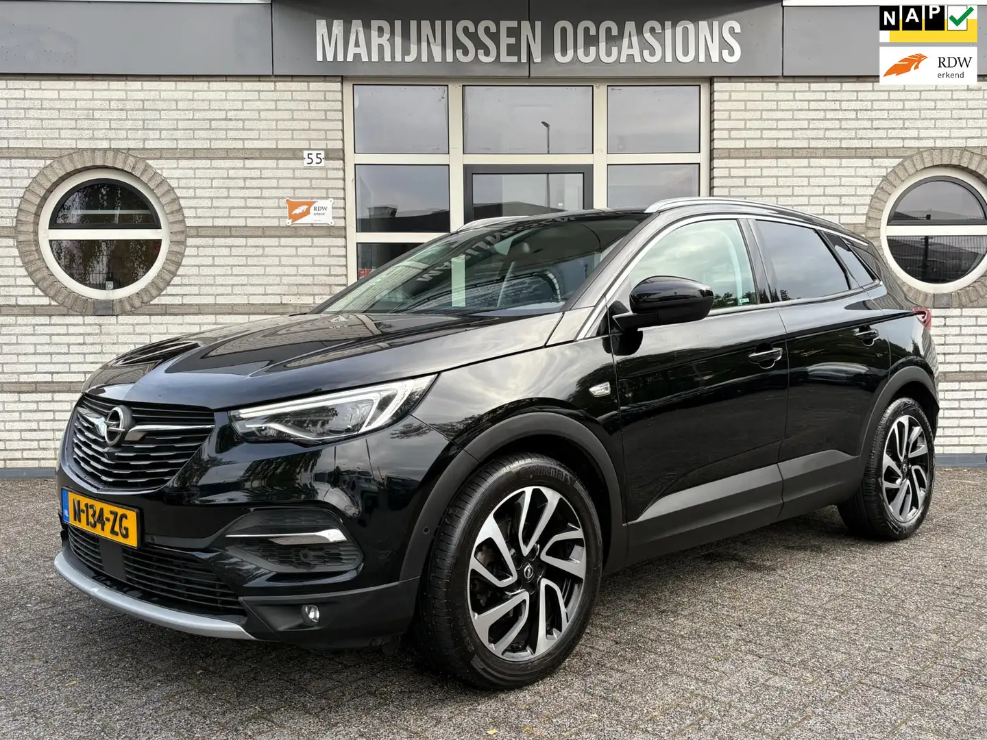 Opel Grandland X 1.2 Turbo Ultimate|Leder,Trekh,Nav| Nero - 1