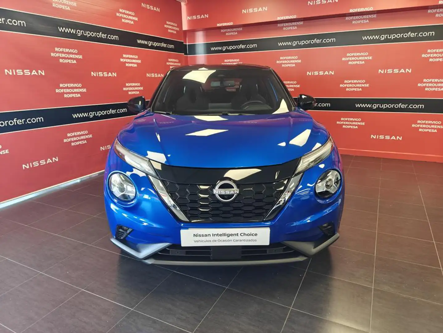 Nissan Juke 1.6 Hybrid Tekna Auto Blauw - 2