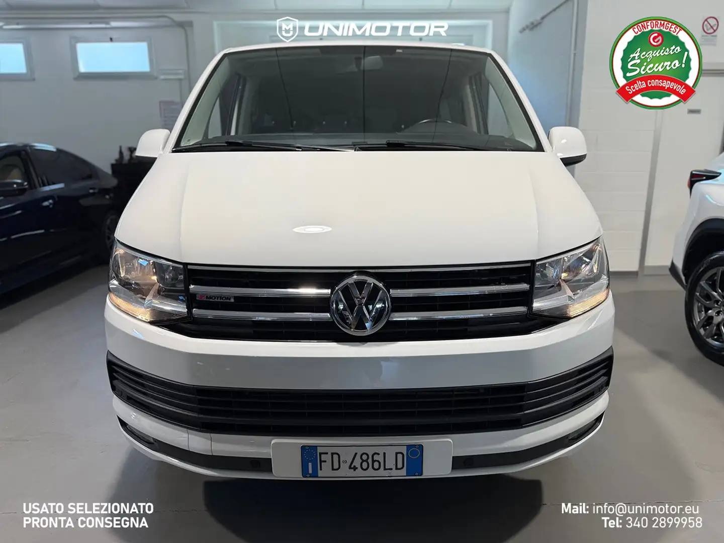 Volkswagen T6 Caravelle 2.0 TDI 150cv 4motion PC - 9 posti - GANCIO TRAINO Bianco - 2