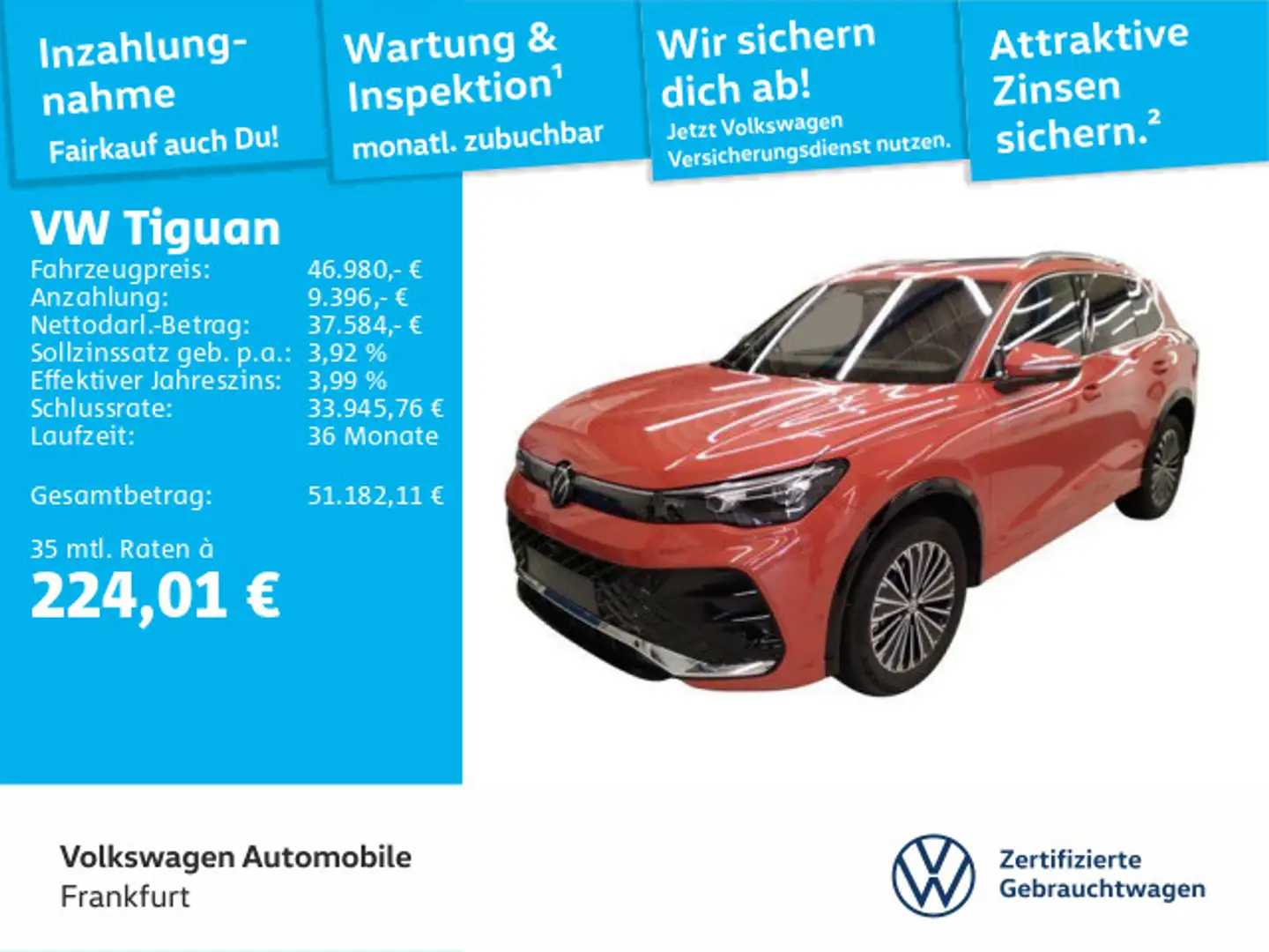 Volkswagen Tiguan 2.0 TSI DSG 4Motion R-Line DAB+ IQLight I Rouge - 1