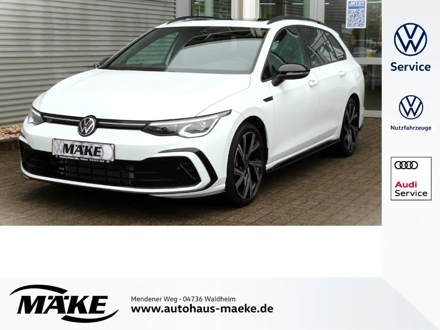 Volkswagen Golf Variant 2,0 TDI DSG,R-Line,ACC,AHK,IQ-Light Weiß - 1