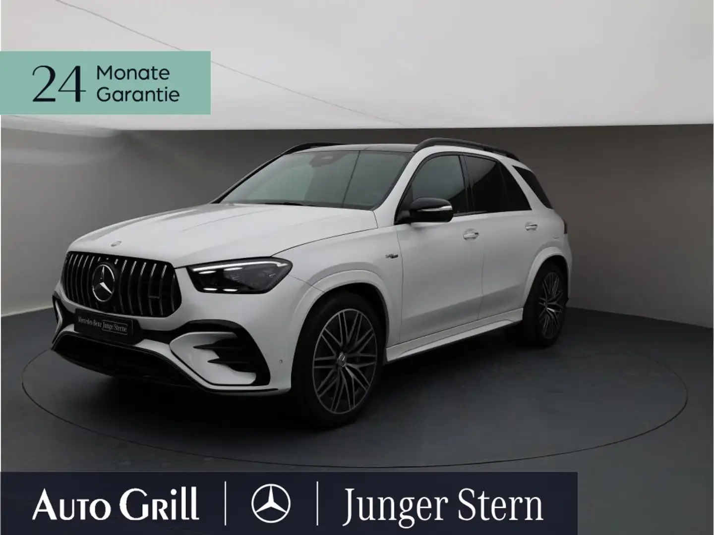 Mercedes-Benz GLE 53 AMG Hybrid 4M+ HuD RIDE Burm Pano 22" AHK Weiß - 1