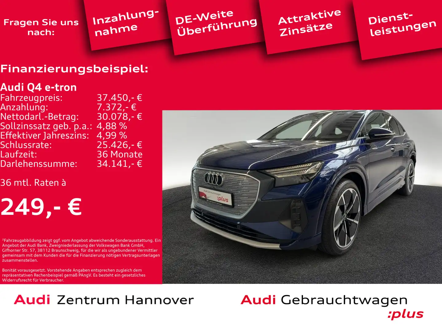 Audi Q4 e-tron Sportback 50 quattro Head-Up Matrix AH Blau - 2