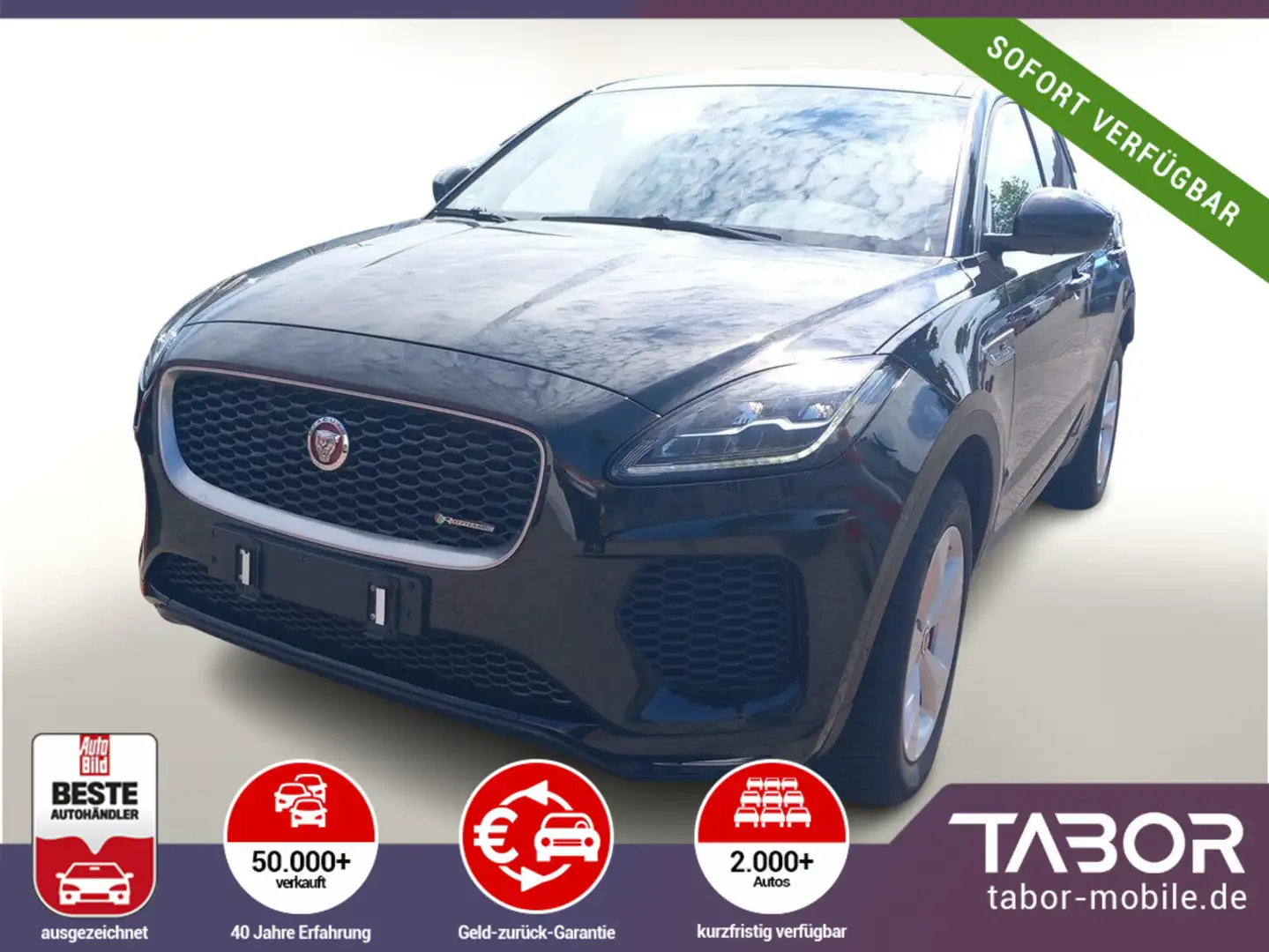 Jaguar E-Pace P250 AWD R-Dynamic Leder Nav PDC ParkAs Negro - 1