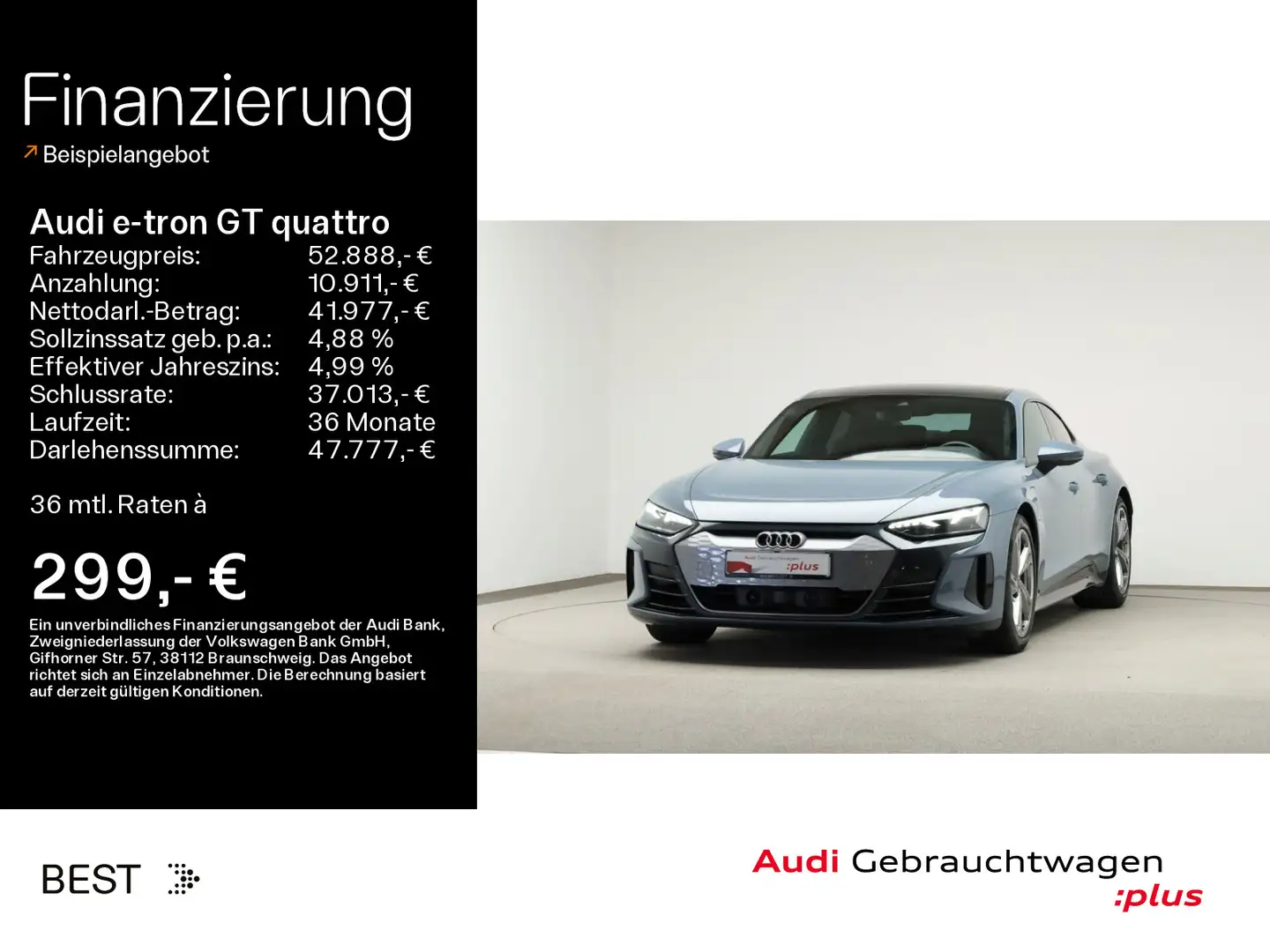 Audi e-tron GT e-tron GT Air*B&O*Assist*Kamera* Grau - 1